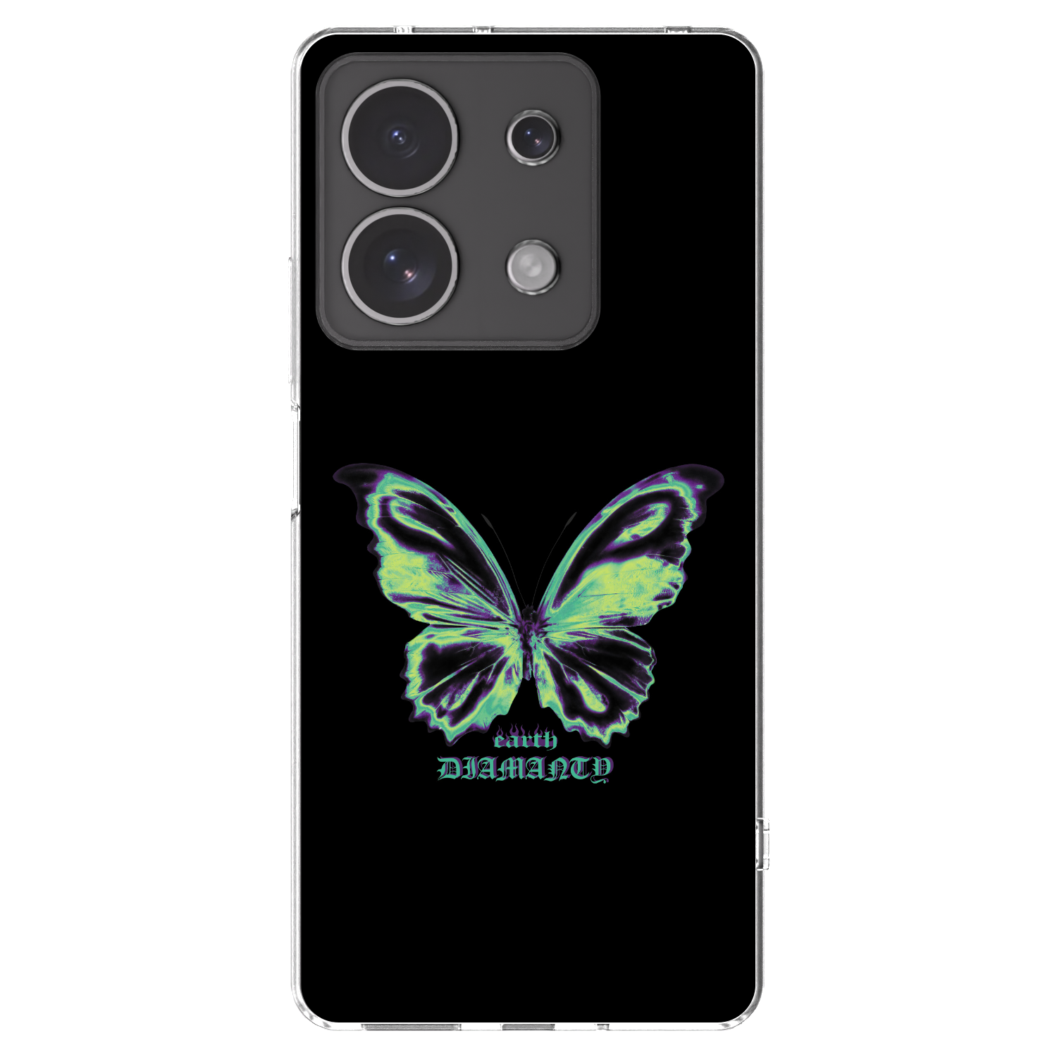 Picasee silikónový prehľadný obal pre Xiaomi Redmi Note 13 4G - Diamanty Blue
