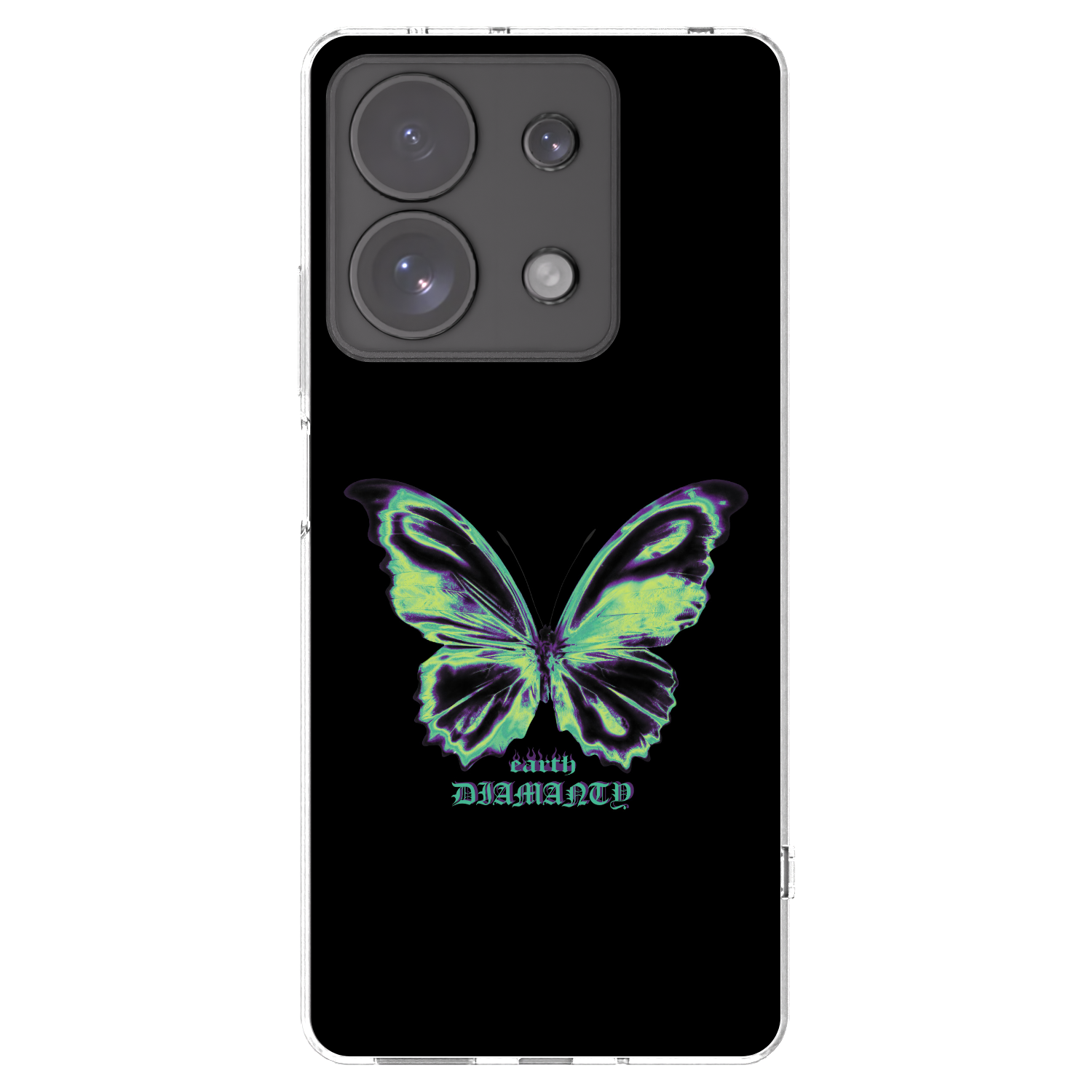 Silikónový prehľadný obal pre Xiaomi Redmi Note 13 Pro 4G - Diamanty Blue