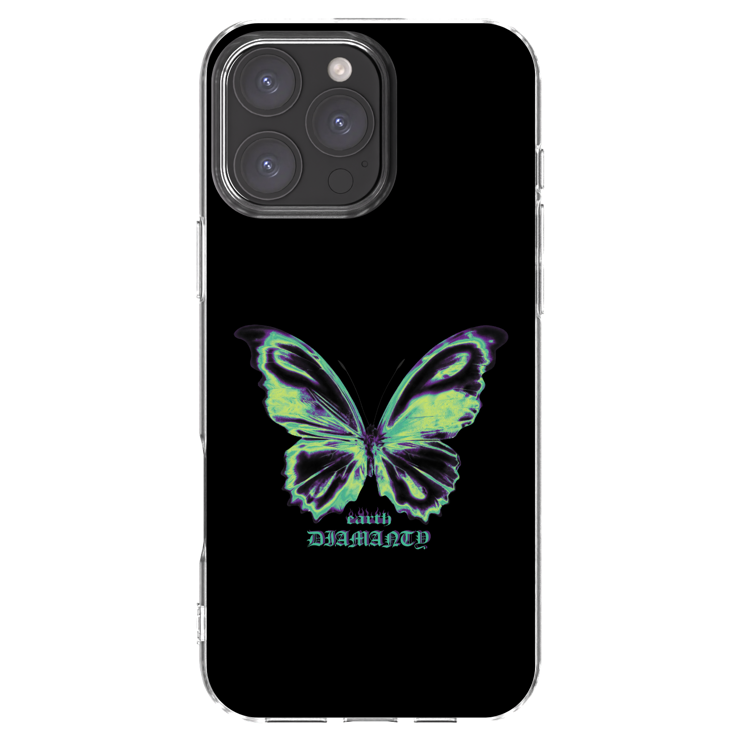 Silikónový prehľadný obal pre Apple iPhone 16 Pro Max - Diamanty Blue
