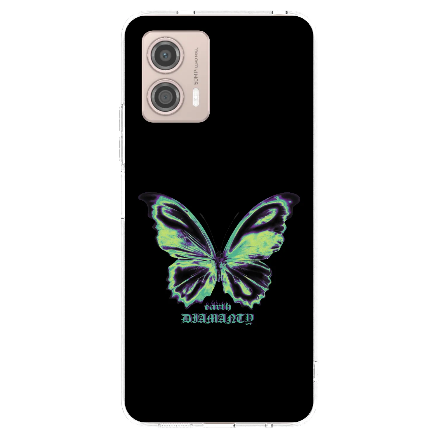 Picasee silikónový prehľadný obal pre Motorola Moto G53 5G - Diamanty Blue