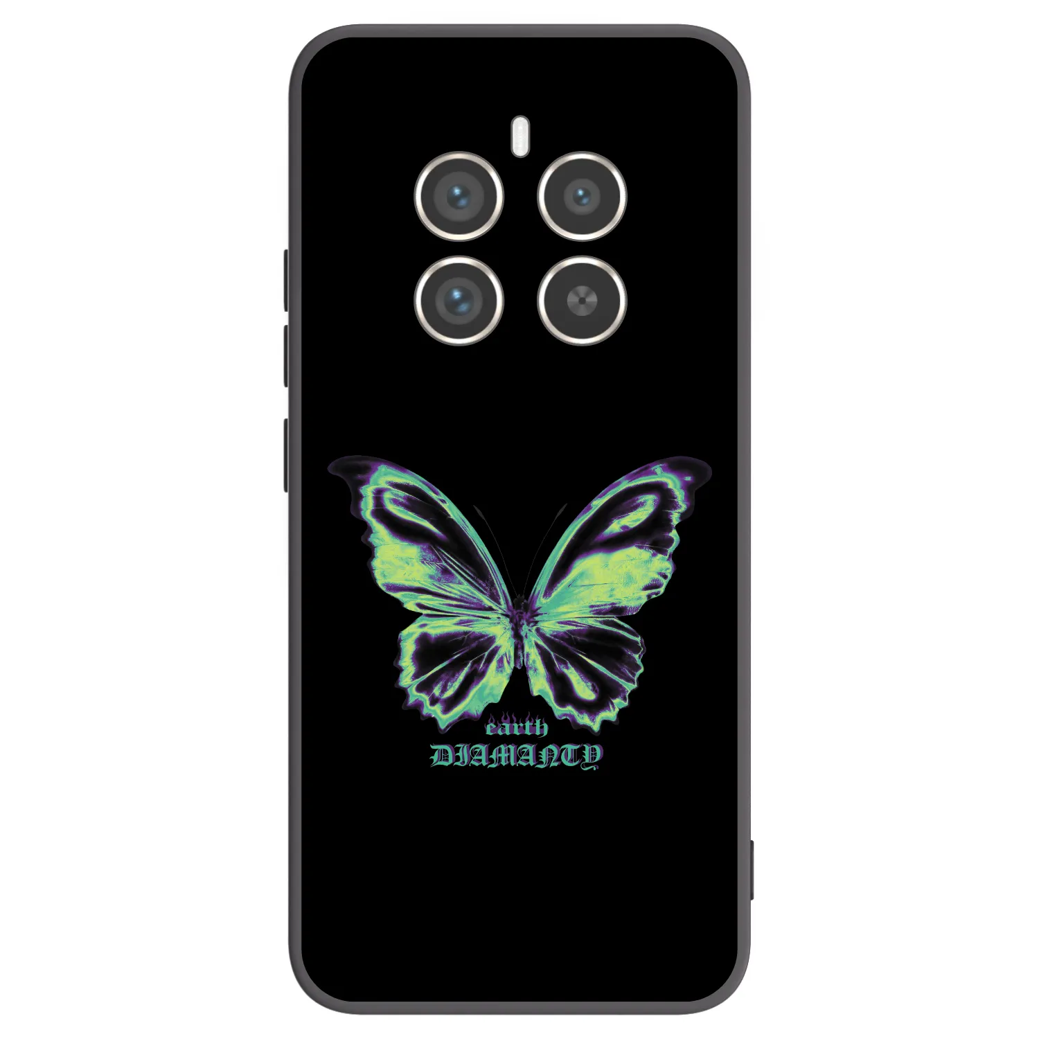 Picasee silikónový čierny obal pre Realme 12 Pro 5G - Diamanty Blue