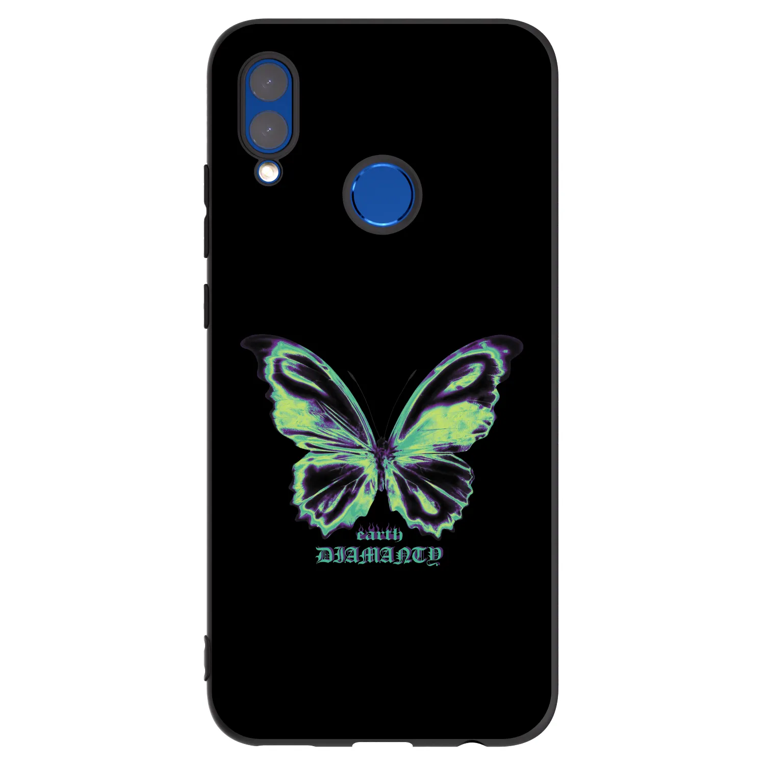 Picasee silikónový čierny obal pre Huawei P Smart 2019 - Diamanty Blue