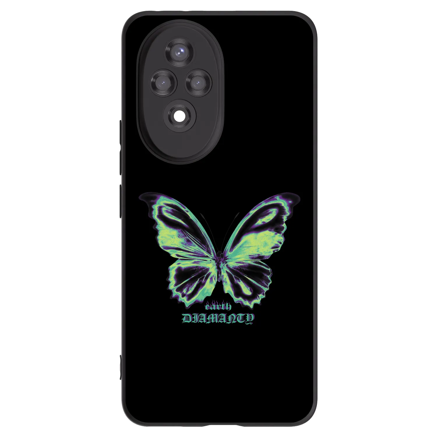 Picasee silikónový čierny obal pre Honor 200 Pro 5G - Diamanty Blue