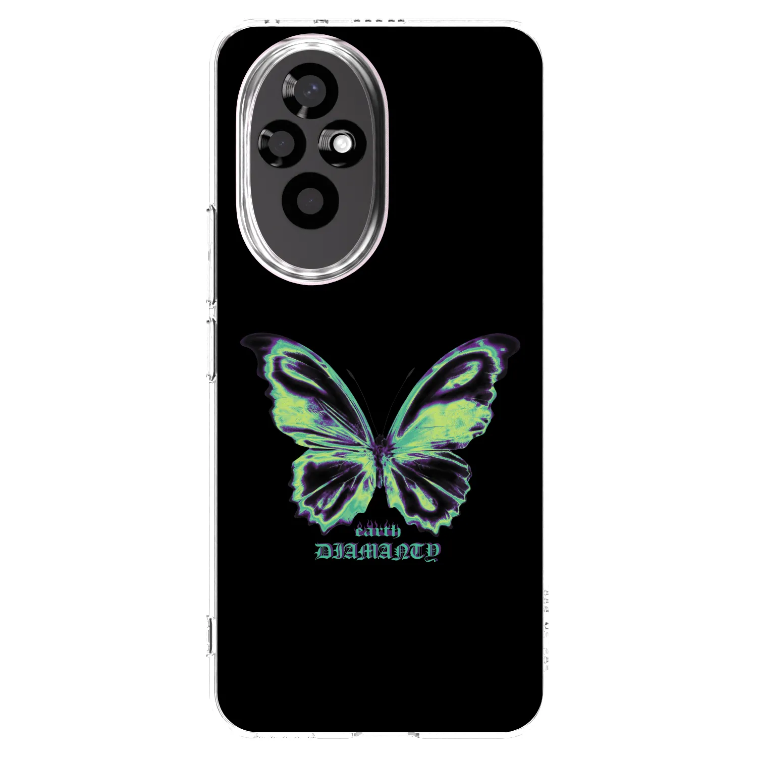 Picasee silikónový prehľadný obal pre Honor 200 Pro 5G - Diamanty Blue
