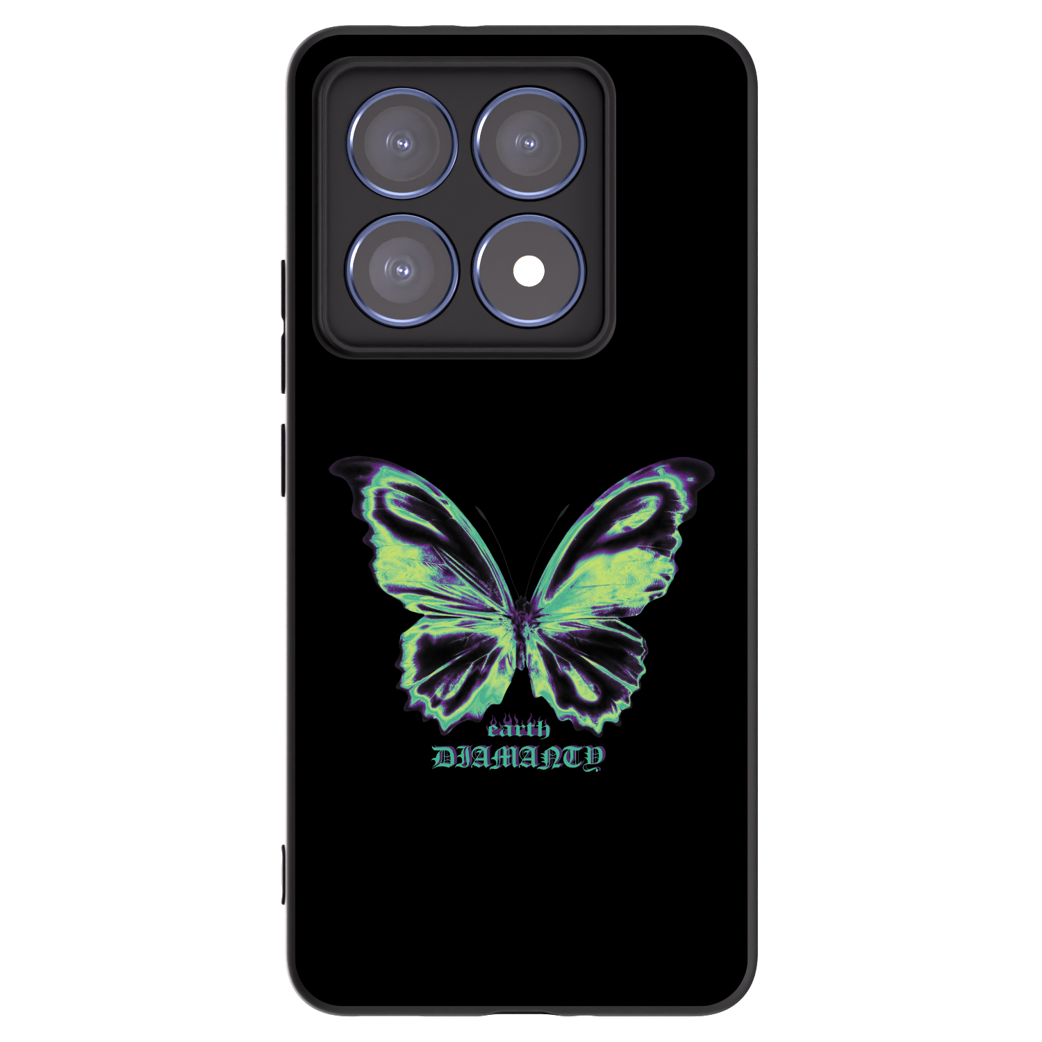 Picasee silikónový čierny obal pre Xiaomi 14T Pro - Diamanty Blue