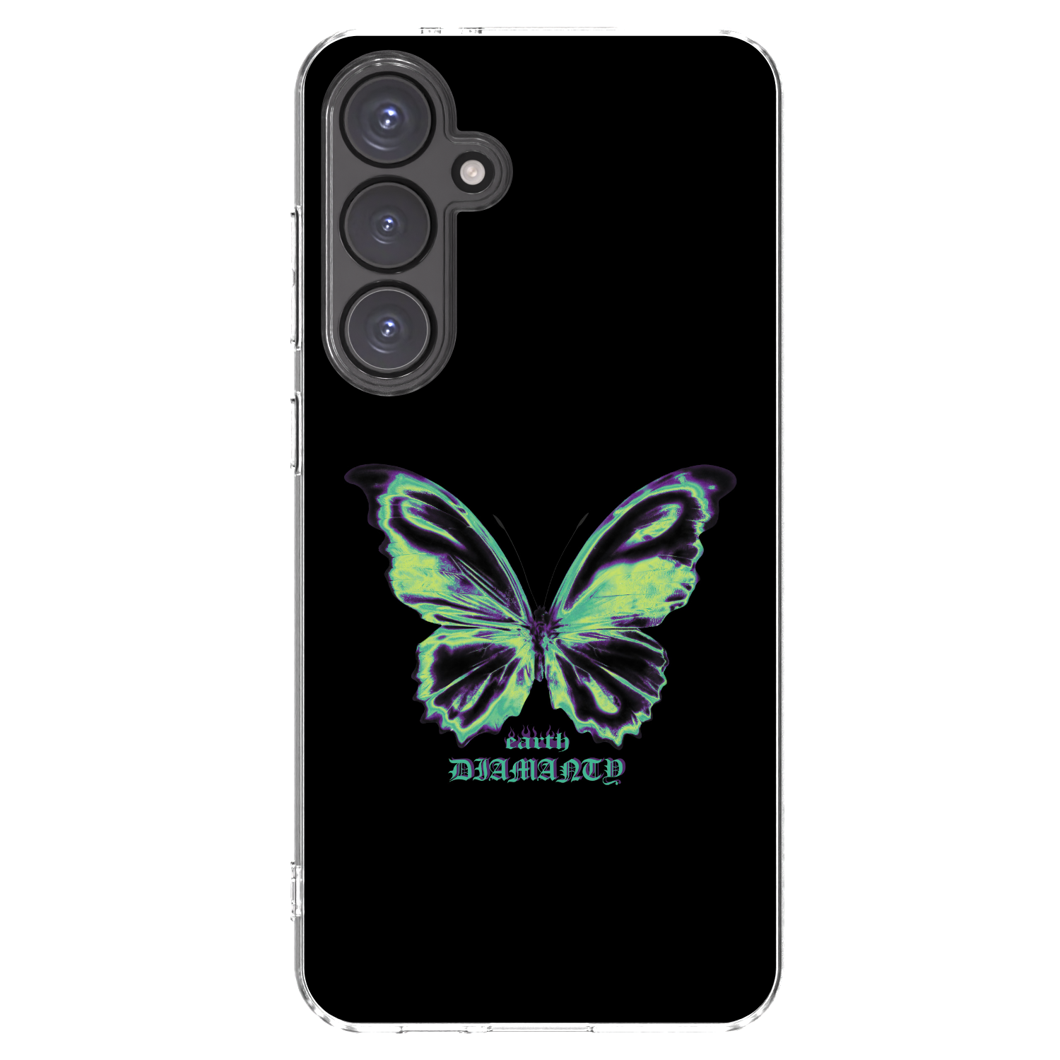 Picasee silikónový prehľadný obal pre Samsung Galaxy S24 FE S721B - Diamanty Blue