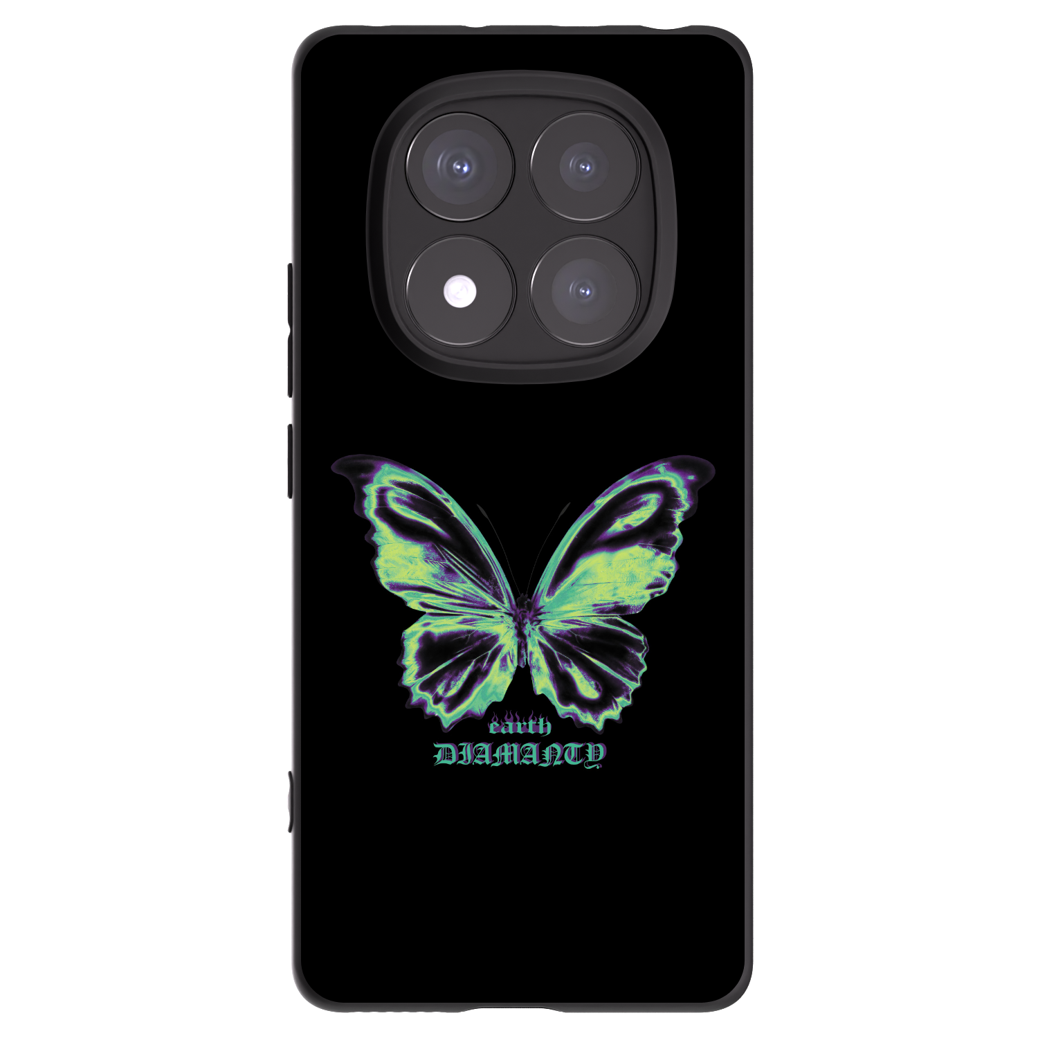 Picasee silikónový čierny obal pre Xiaomi Redmi Note 14 Pro+ 5G - Diamanty Blue