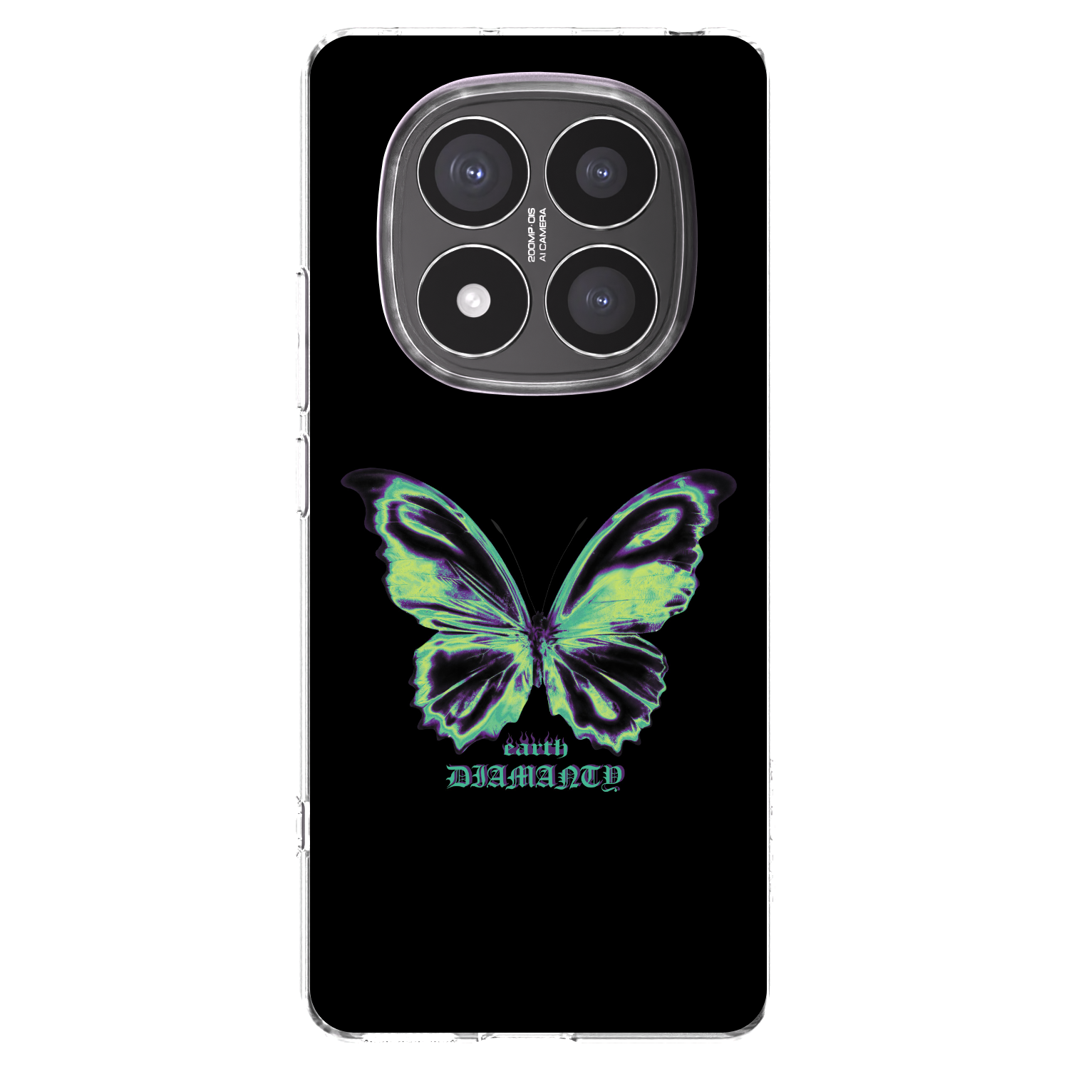Picasee silikónový prehľadný obal pre Xiaomi Redmi Note 14 Pro+ 5G - Diamanty Blue