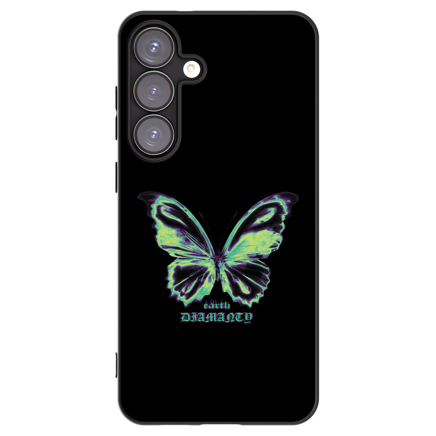 Picasee silikónový čierny obal pre Samsung Galaxy S25+ 5G - Diamanty Blue