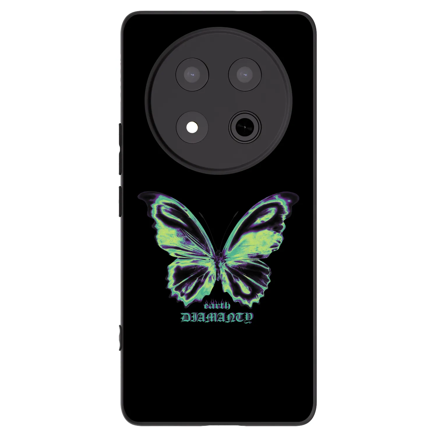 Picasee silikónový čierny obal pre Honor Magic7 Lite 5G - Diamanty Blue