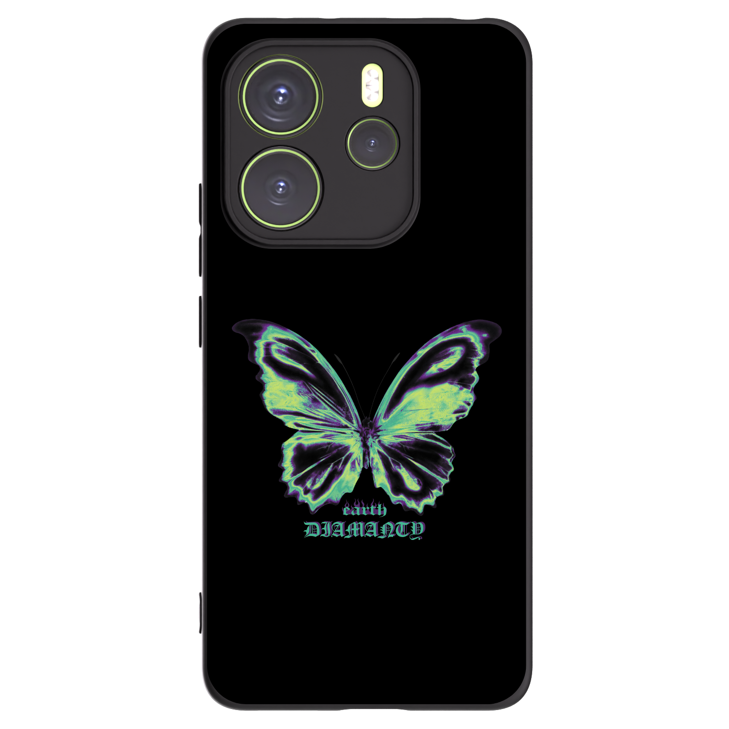 Picasee silikónový čierny obal pre Xiaomi Redmi Note 14 4G - Diamanty Blue
