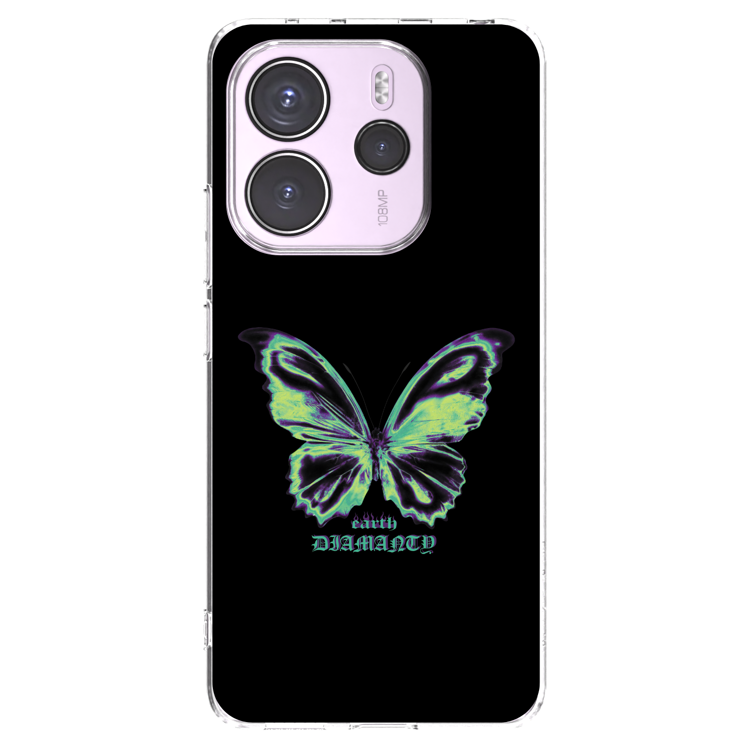 Picasee silikónový prehľadný obal pre Xiaomi Redmi Note 14 4G - Diamanty Blue