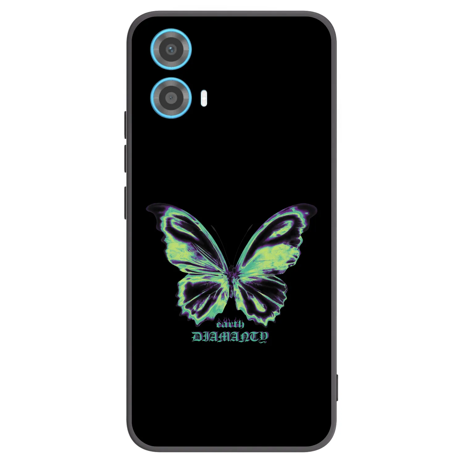 Picasee silikónový čierny obal pre Motorola Moto G34 5G - Diamanty Blue
