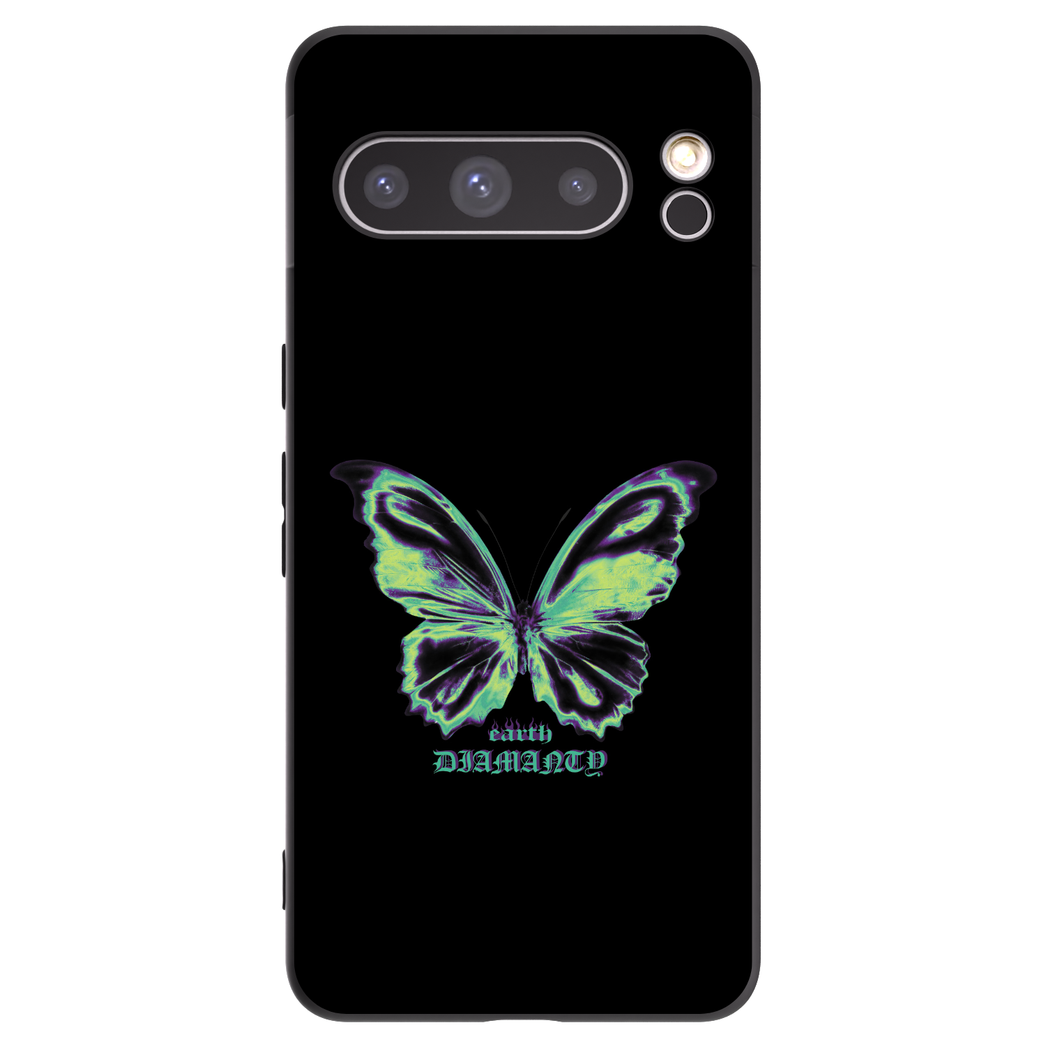 Picasee silikónový čierny obal pre Google Pixel 8 Pro - Diamanty Blue