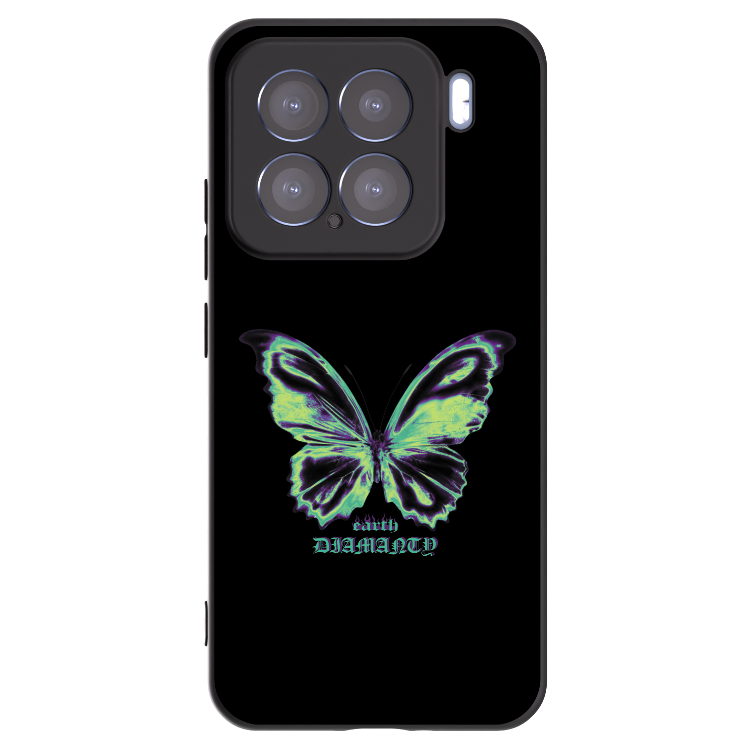 Silikónový čierny obal pre Xiaomi 15 - Diamanty Blue
