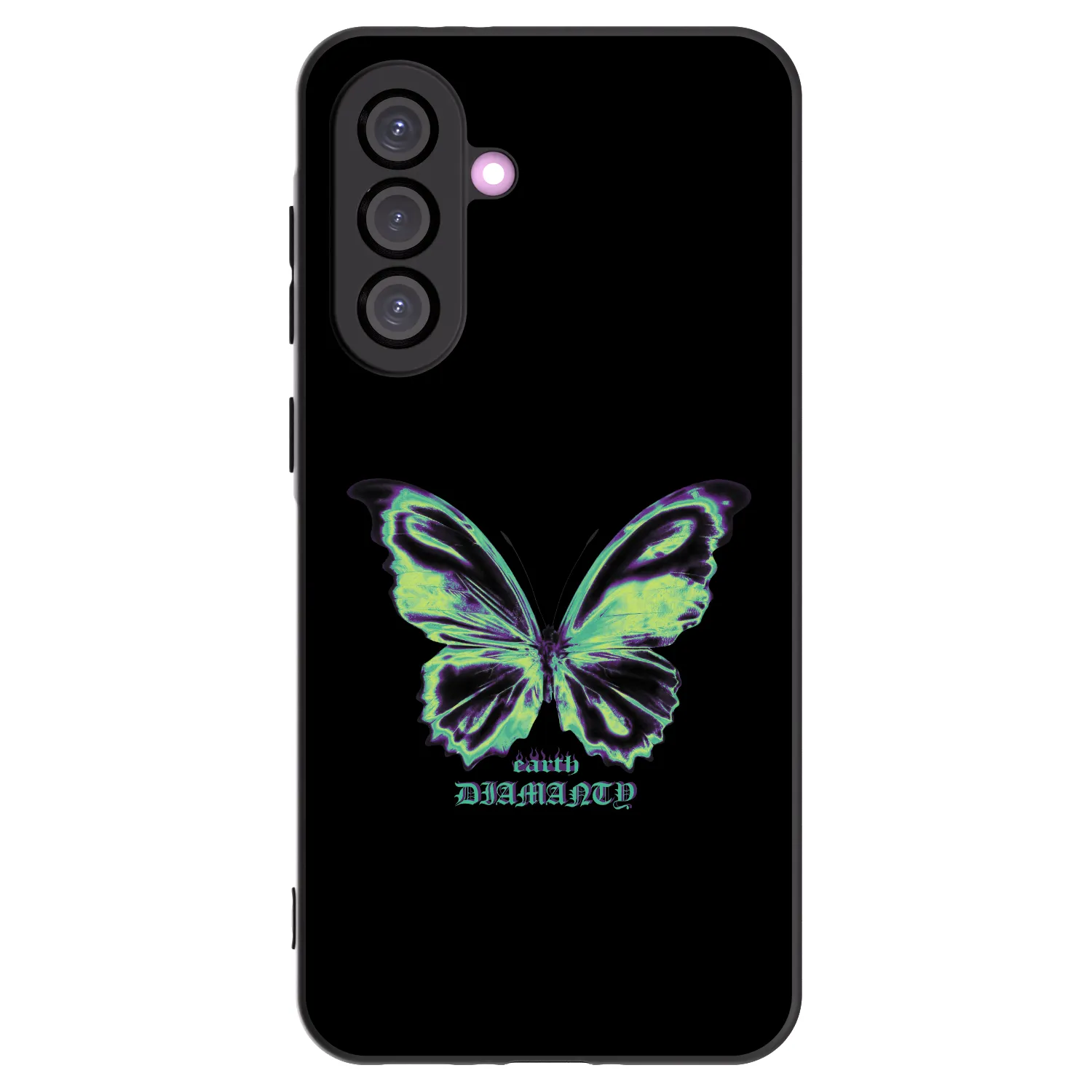 Picasee silikónový čierny obal pre Samsung Galaxy A56 5G A566B - Diamanty Blue