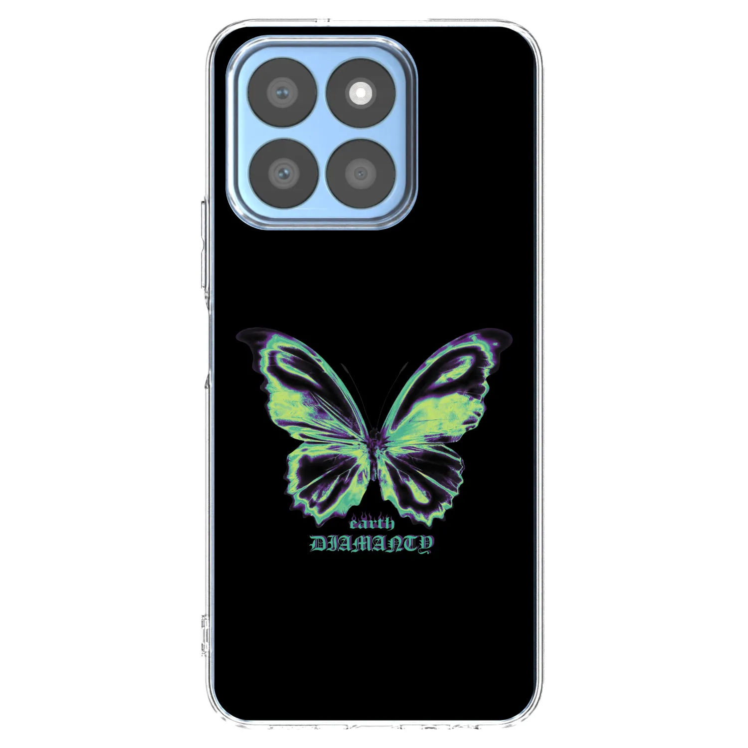 Picasee silikónový prehľadný obal pre Honor X8c - Diamanty Blue