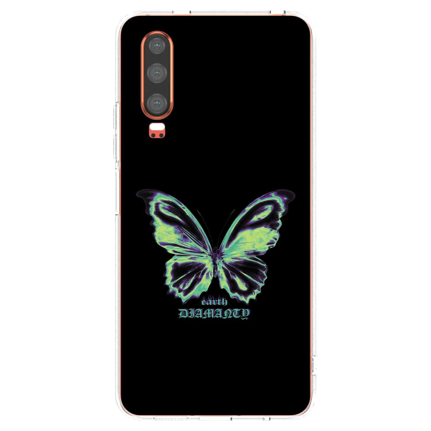 Silikónový prehľadný obal pre Huawei P30 - Diamanty Blue