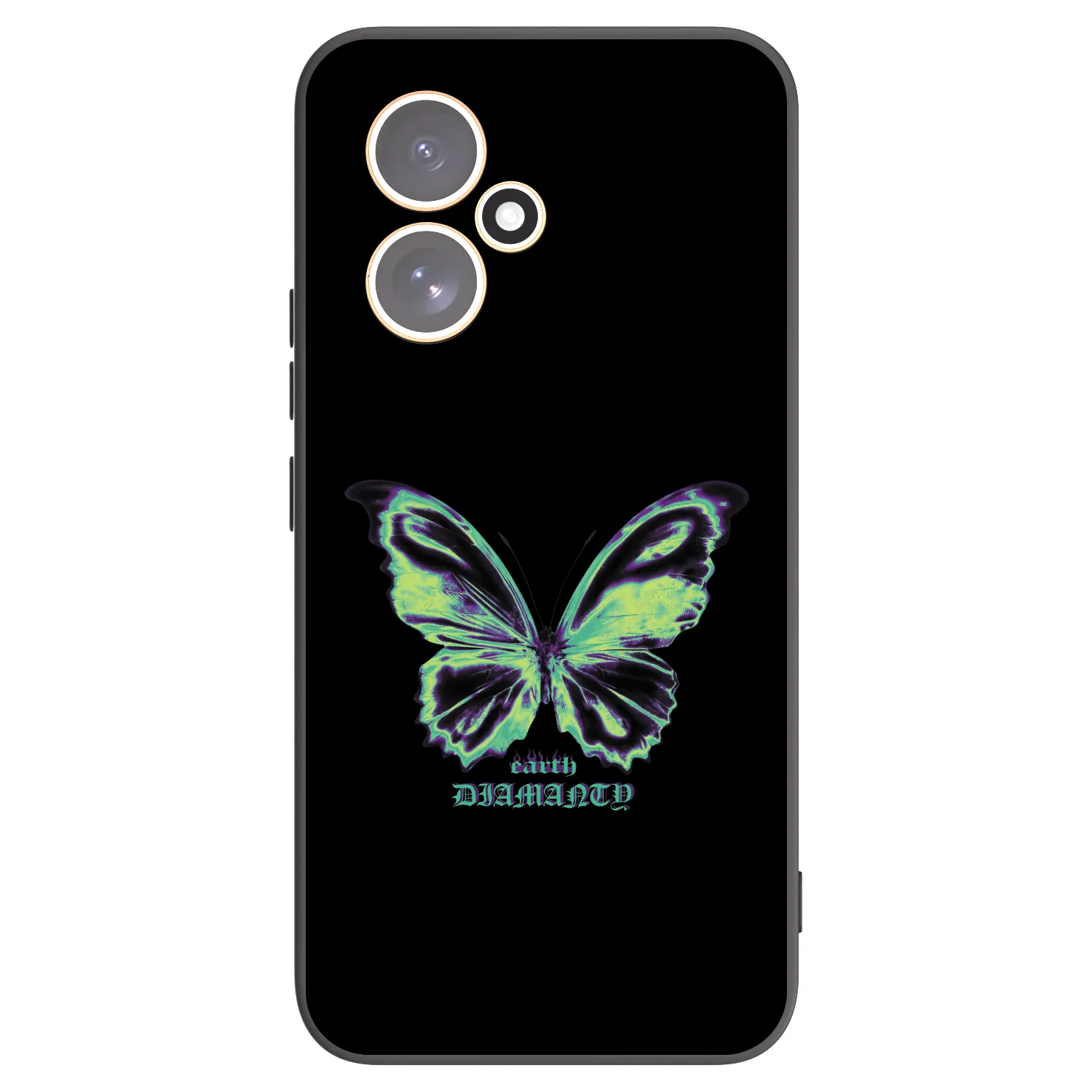 Picasee silikónový čierny obal pre Honor 400 5G - Diamanty Blue