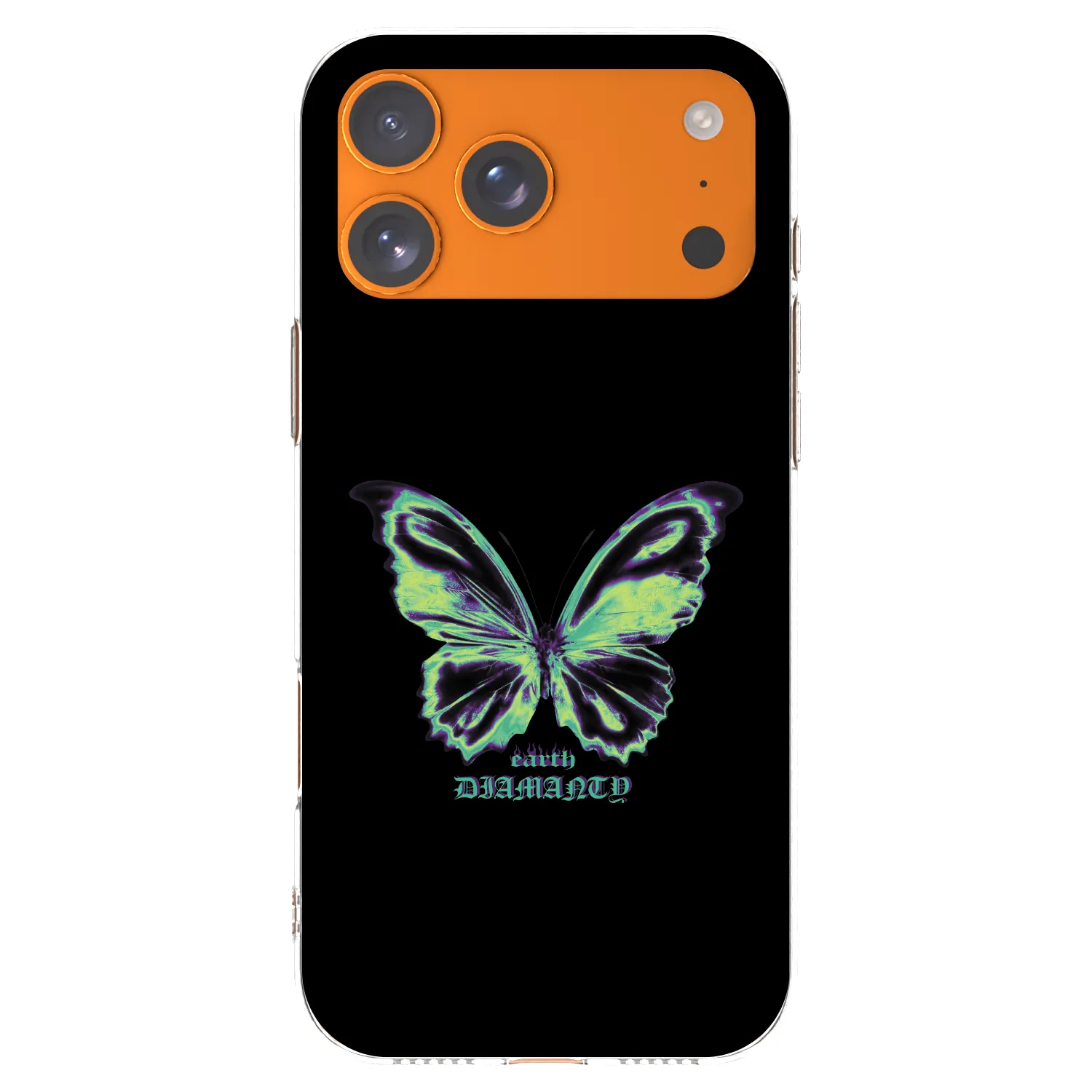 Picasee silikónový prehľadný obal pre Apple iPhone 17 Pro Max - Diamanty Blue