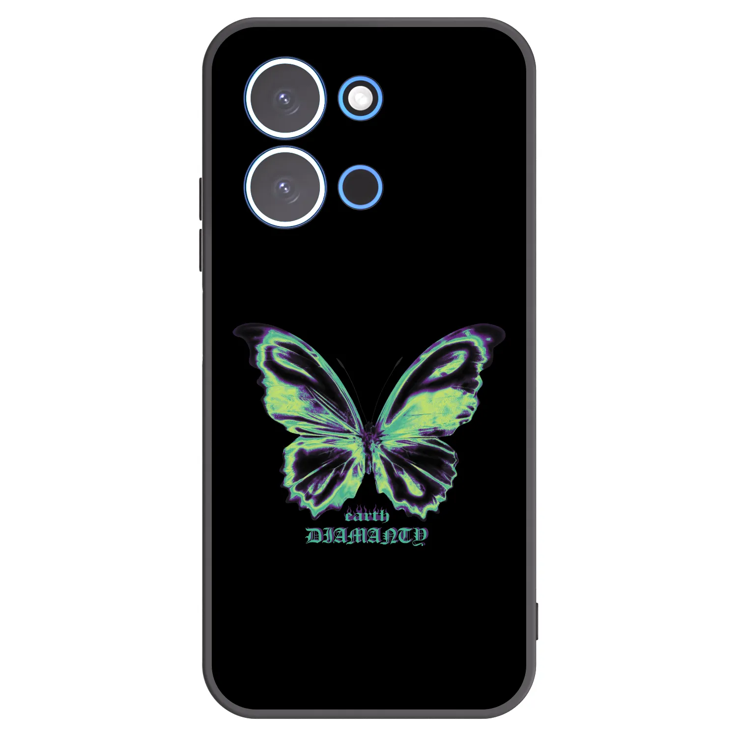 Picasee silikónový čierny obal pre Xiaomi Redmi 15C 4G - Diamanty Blue