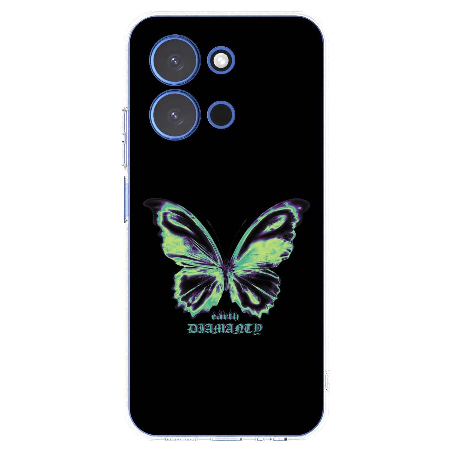 Picasee silikónový prehľadný obal pre Xiaomi Redmi 15C 4G - Diamanty Blue