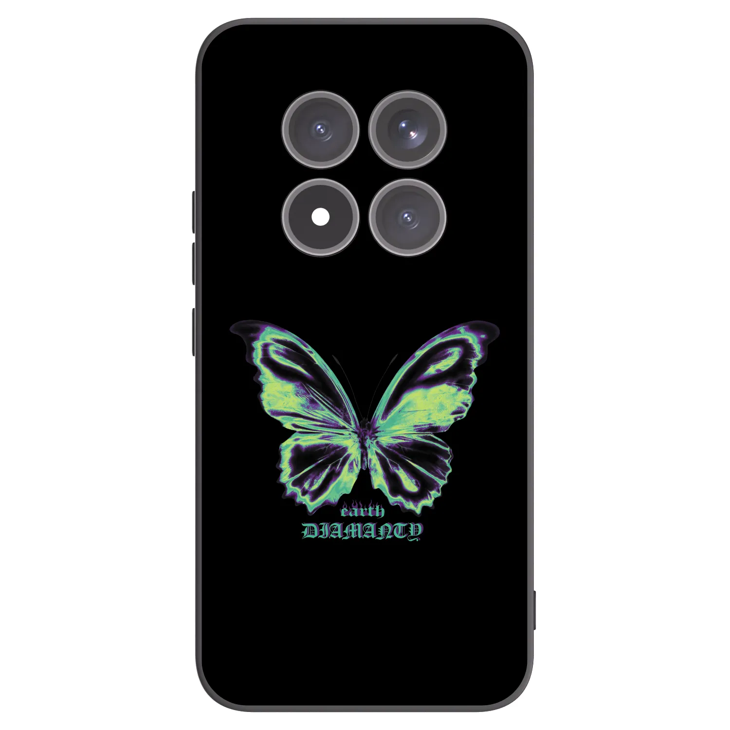 Silikónový čierny obal pre Xiaomi Redmi Note 15 Pro+ - Diamanty Blue