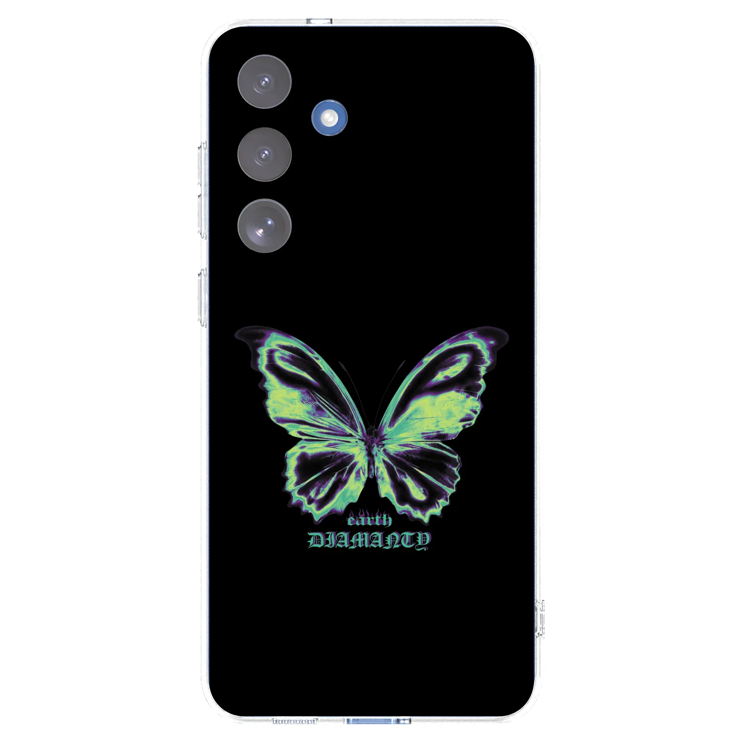 Picasee silikónový prehľadný obal pre Samsung Galaxy S25 FE 5G - Diamanty Blue