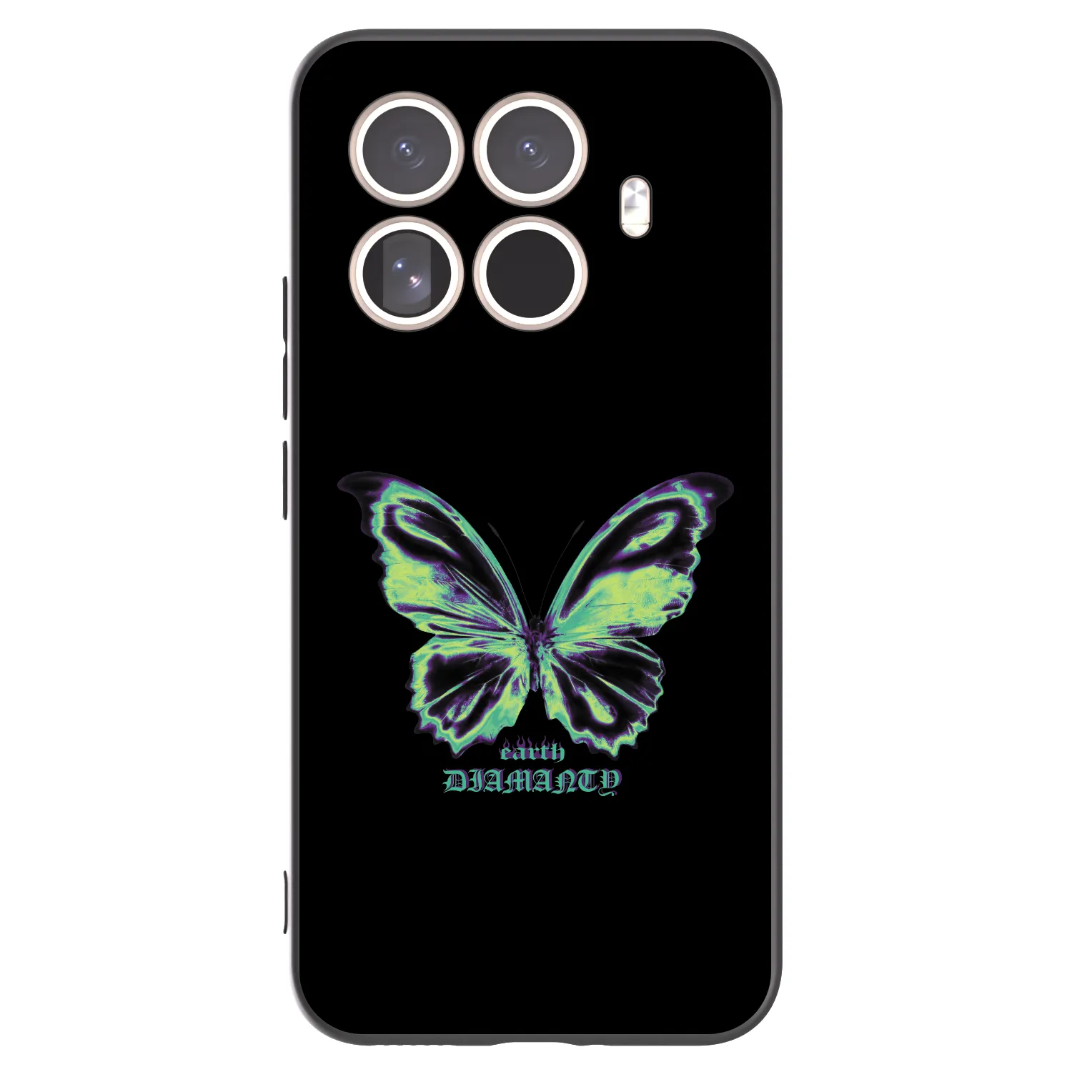Picasee silikónový čierny obal pre Xiaomi 15T Pro - Diamanty Blue