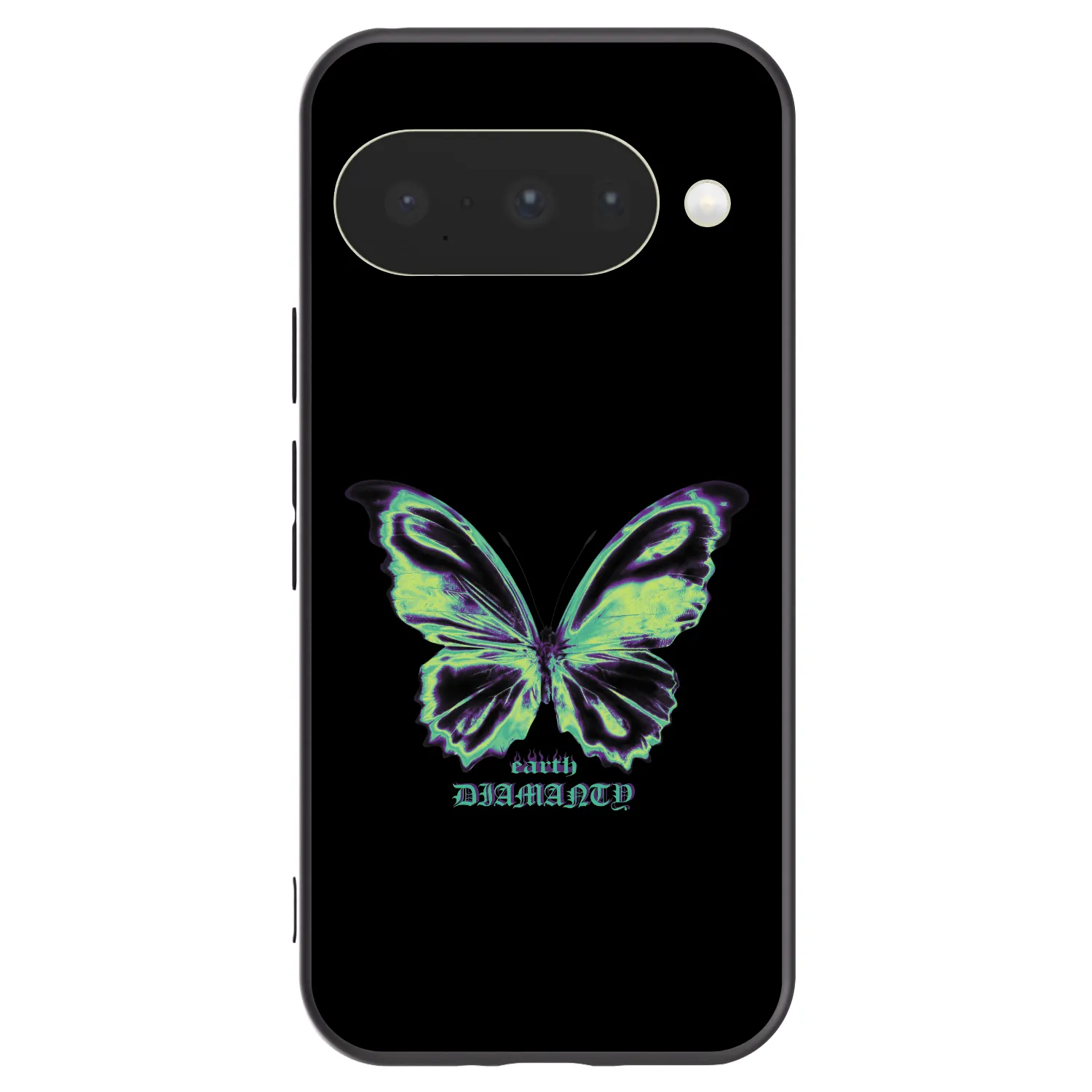 Picasee silikónový čierny obal pre Google Pixel 10 - Diamanty Blue