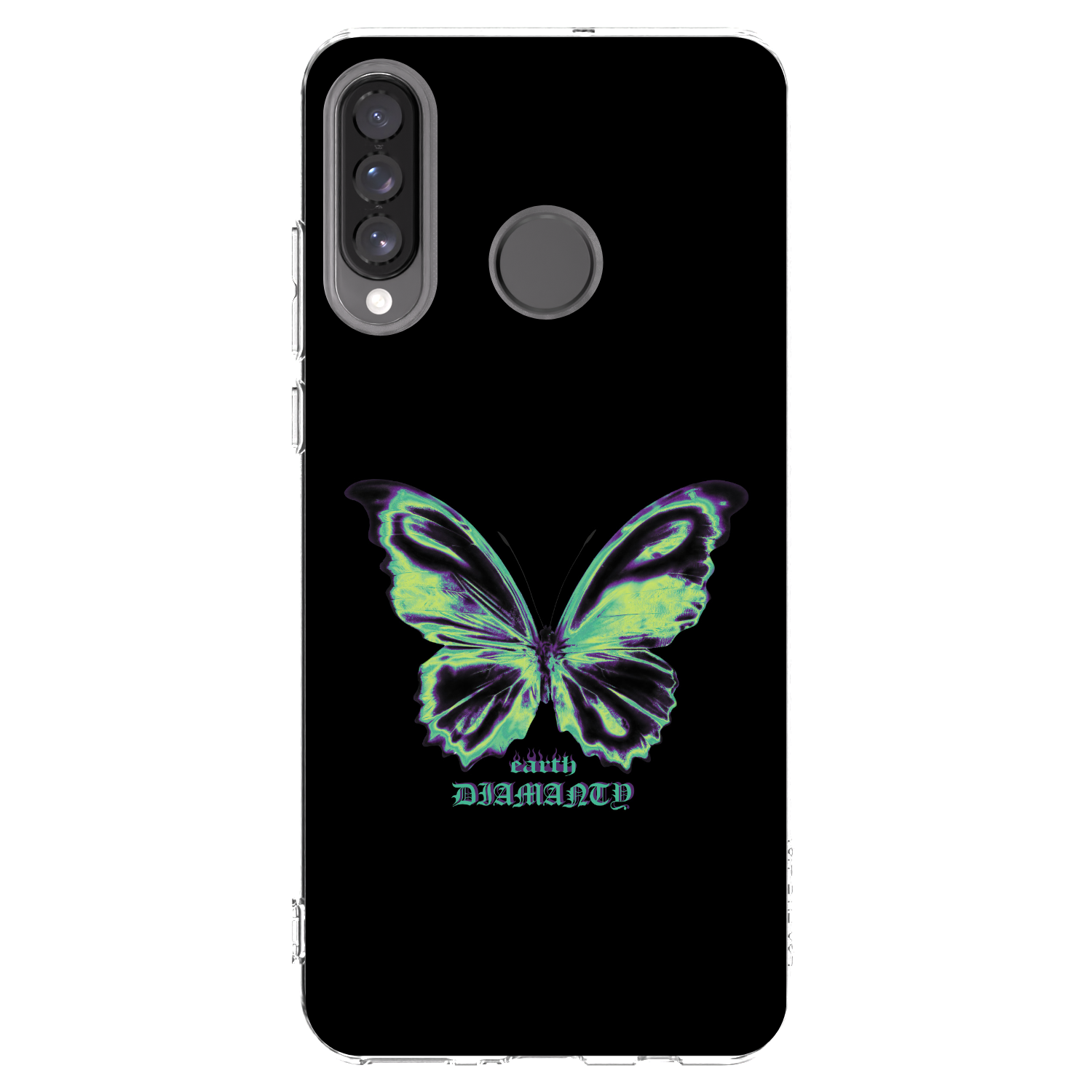 Picasee silikónový prehľadný obal pre Huawei P30 Lite - Diamanty Blue