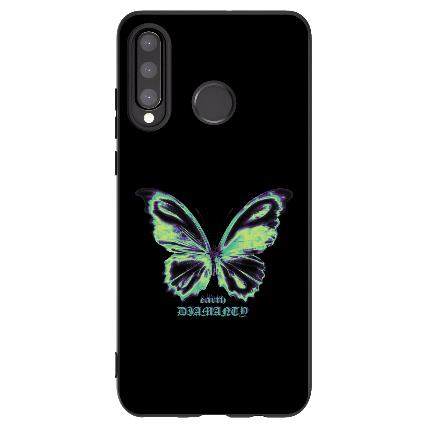 Picasee silikónový čierny obal pre Huawei P30 Lite - Diamanty Blue