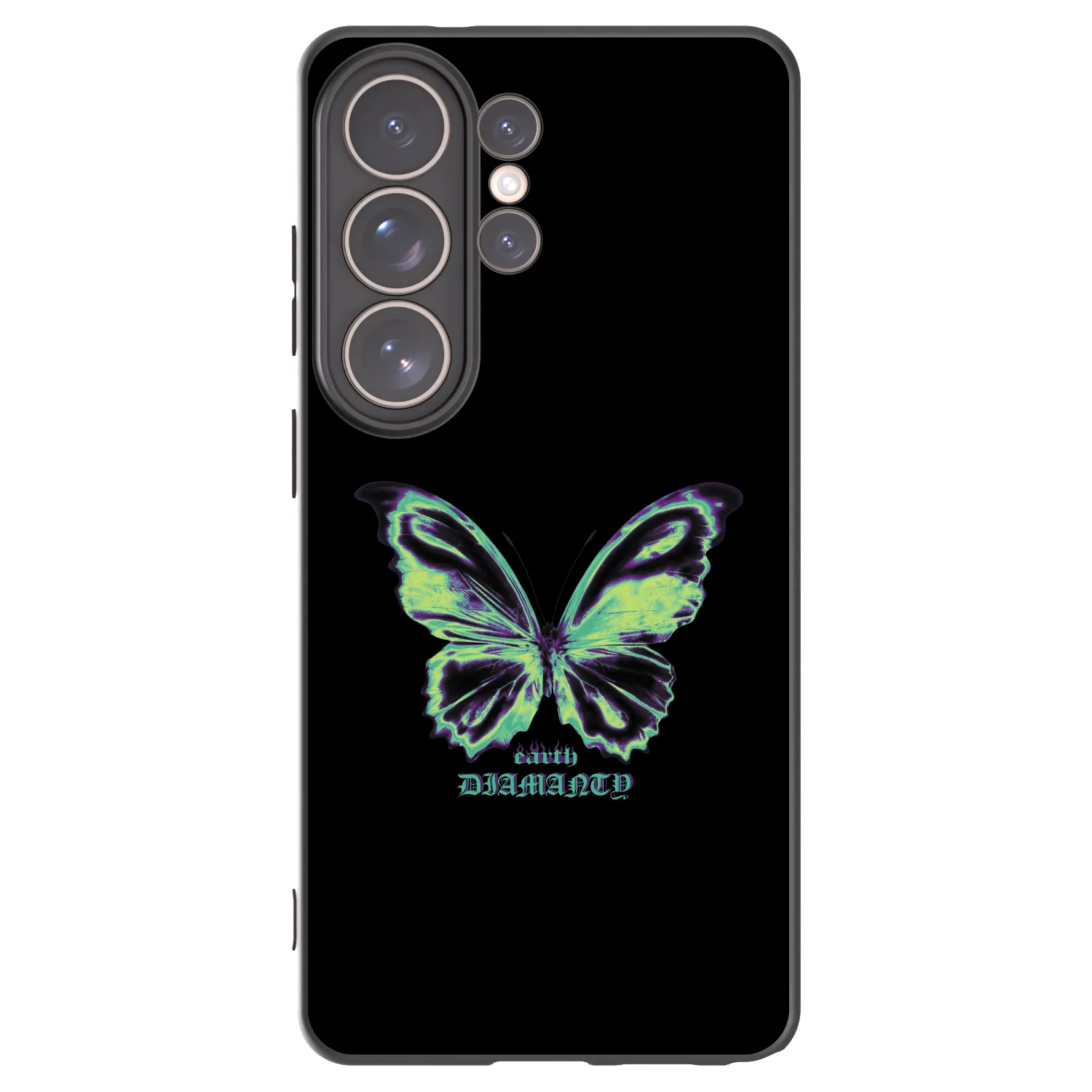Picasee silikónový čierny obal pre Samsung Galaxy S26 Ultra - Diamanty Blue