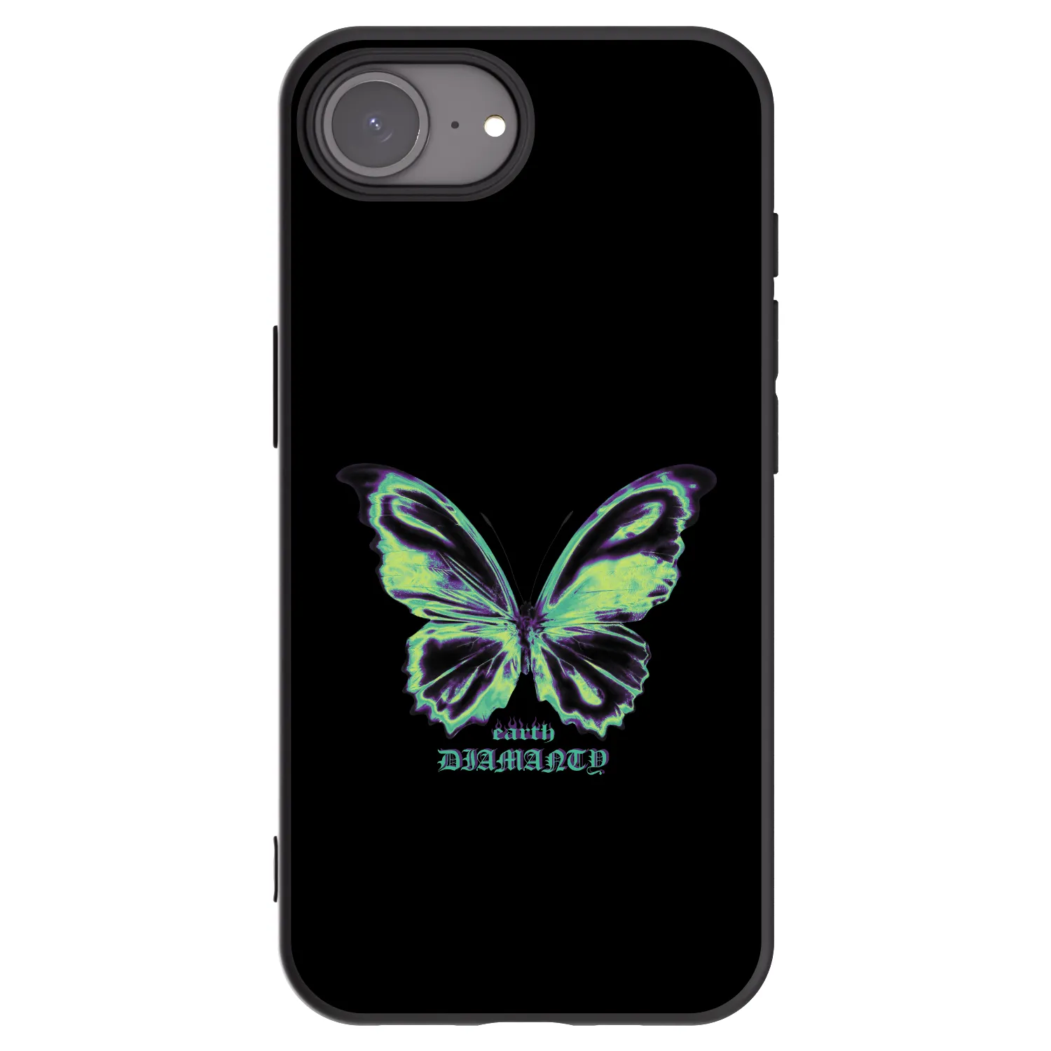 Picasee silikónový čierny obal pre Apple iPhone 17e - Diamanty Blue