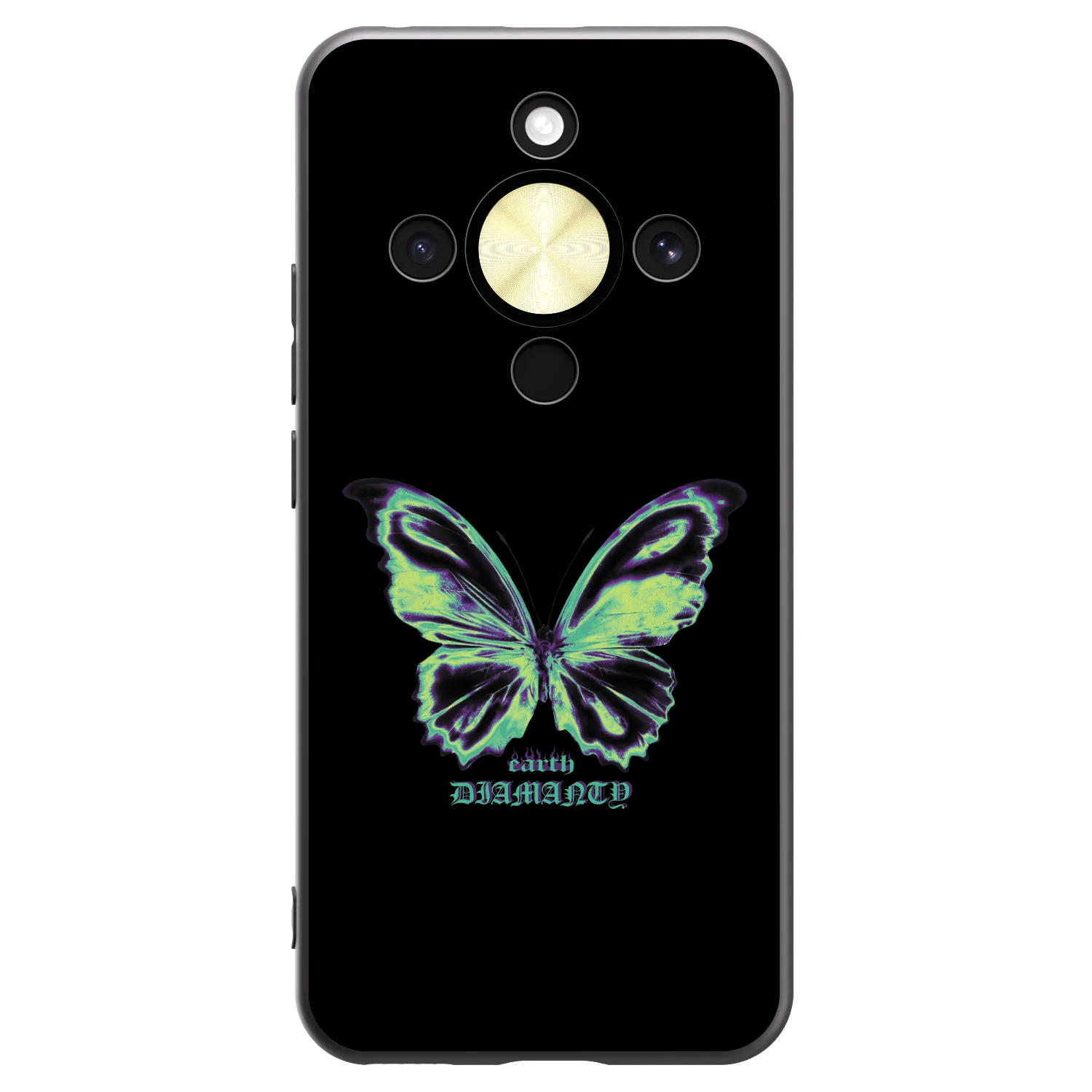 Picasee silikónový čierny obal pre Honor Magic8 Lite 5G - Diamanty Blue
