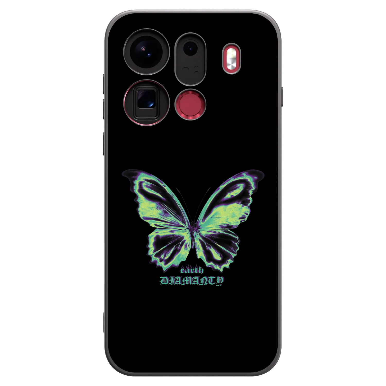 Picasee silikónový čierny obal pre OPPO Find X9 Pro - Diamanty Blue