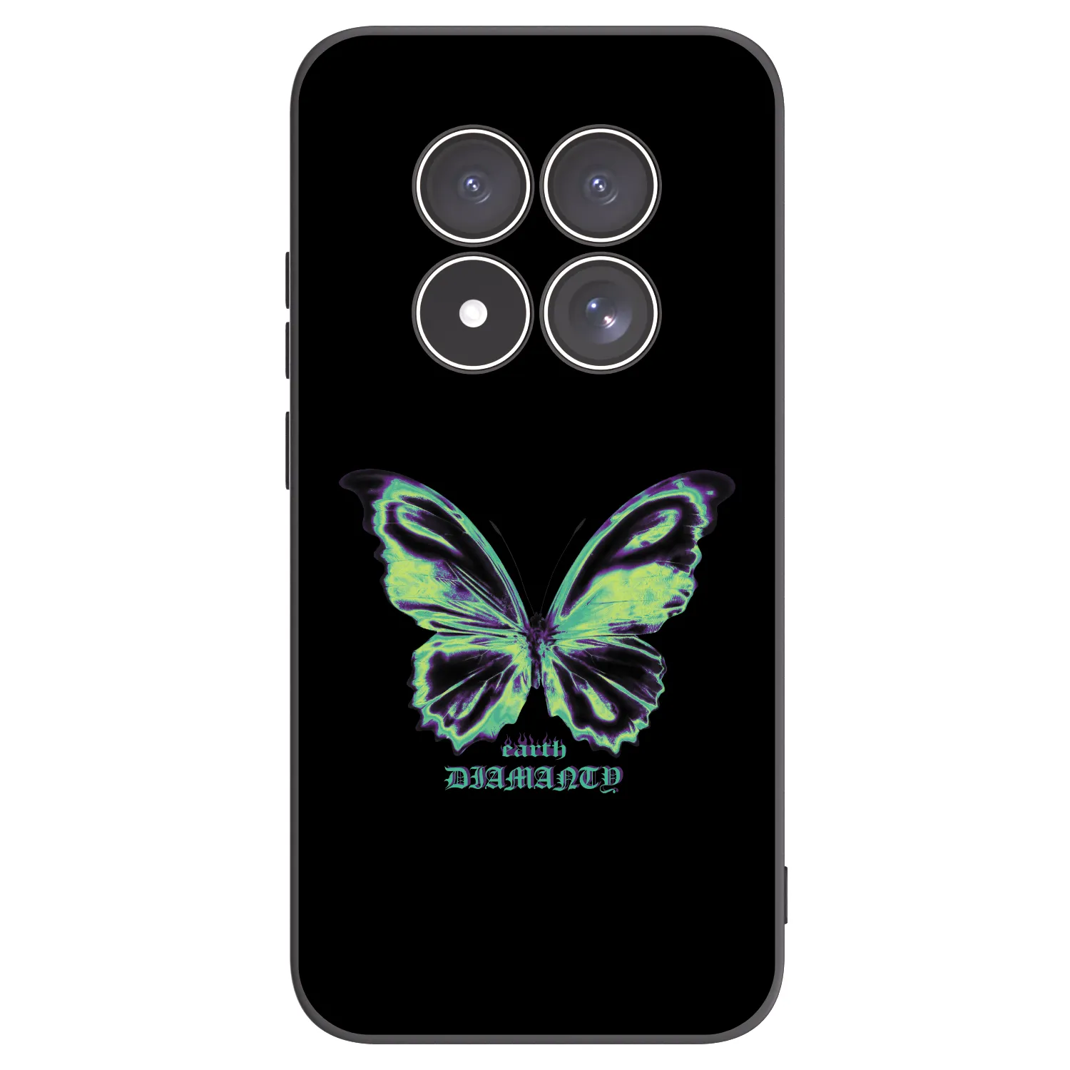 Picasee silikónový čierny obal pre Xiaomi Redmi Note 15 Pro 5G - Diamanty Blue