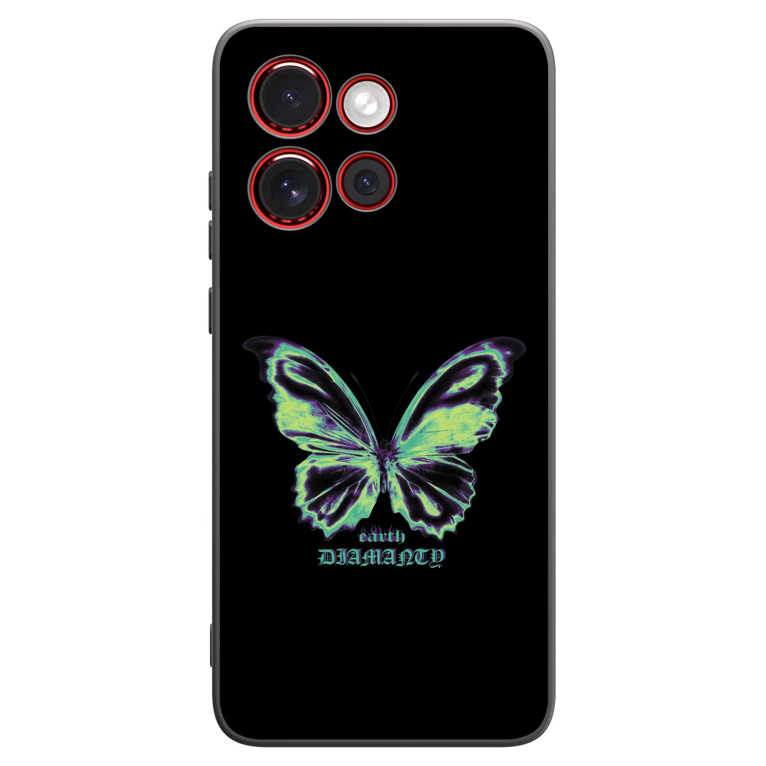 Picasee silikónový čierny obal pre Motorola Edge 60 Neo 5G - Diamanty Blue