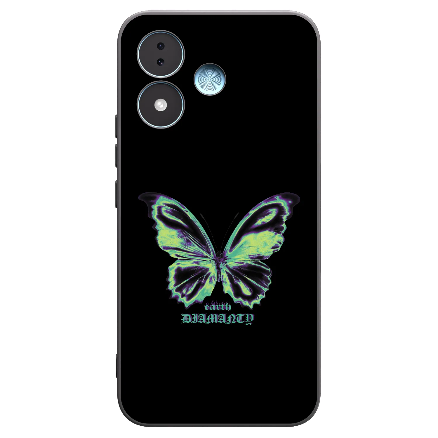 Picasee silikónový čierny obal pre Xiaomi Redmi Note 17 5G - Diamanty Blue