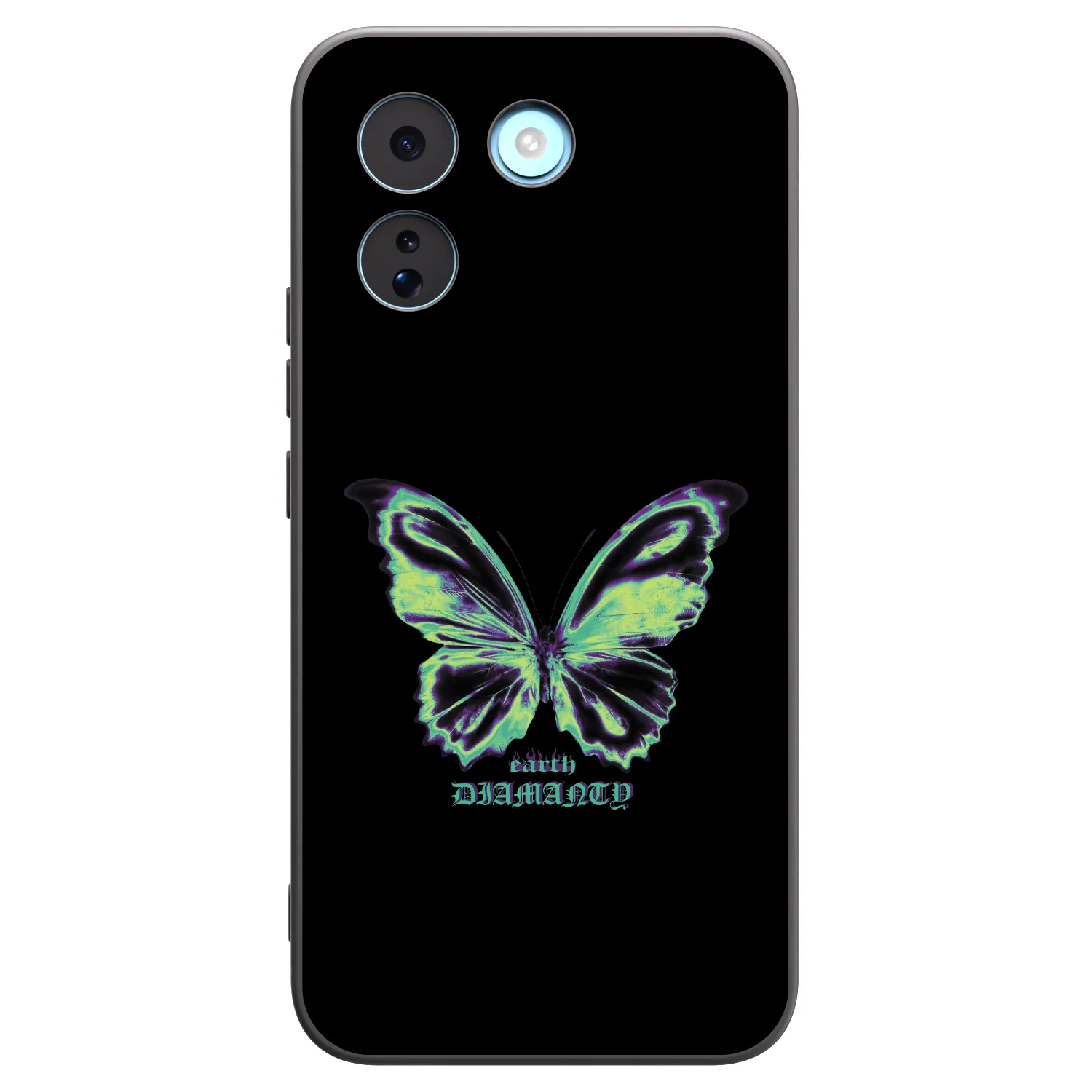 Picasee silikónový čierny obal pre Xiaomi Redmi Note 17 Pro MAX 5G - Diamanty Blue