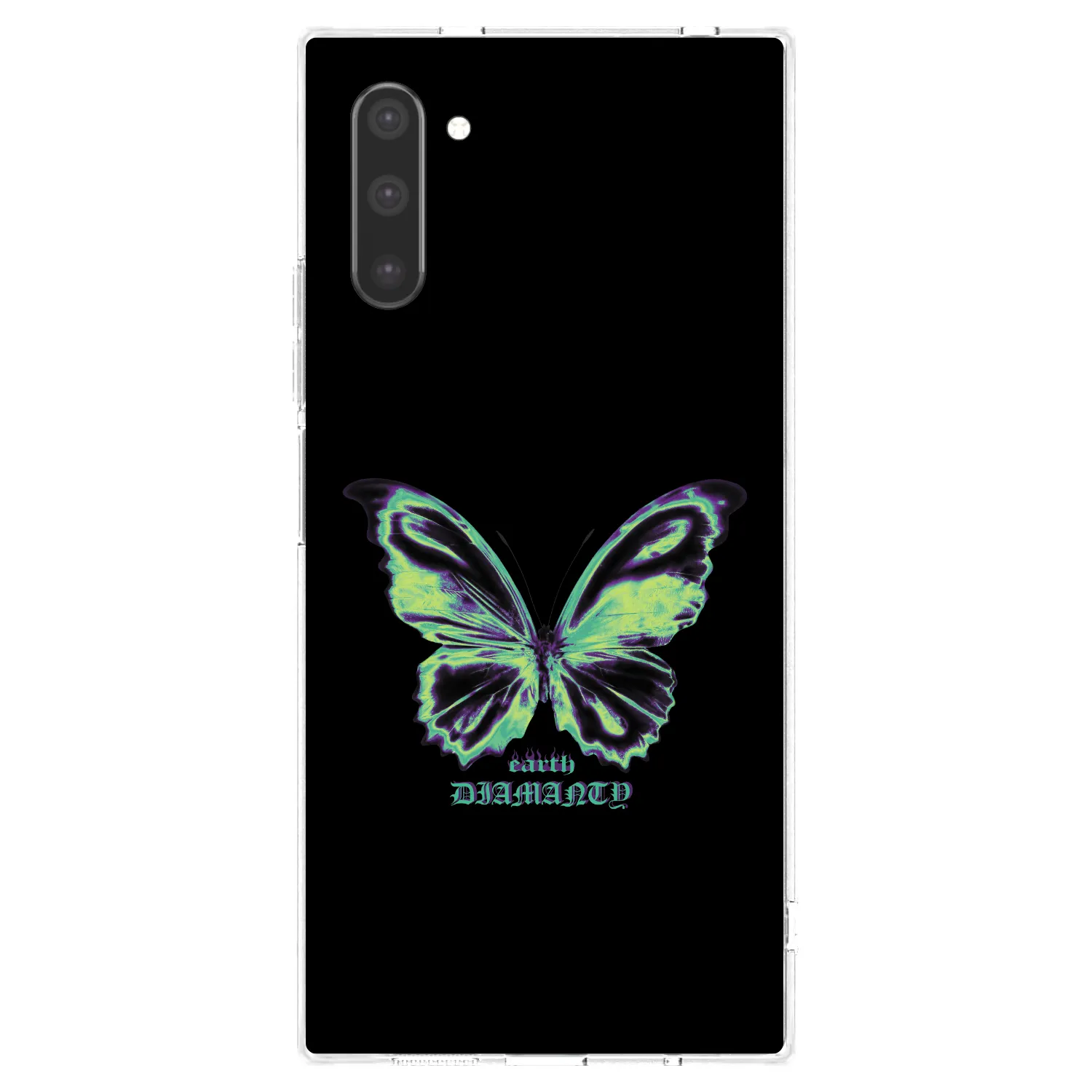 Picasee silikónový prehľadný obal pre Samsung Galaxy Note 10 N970F - Diamanty Blue