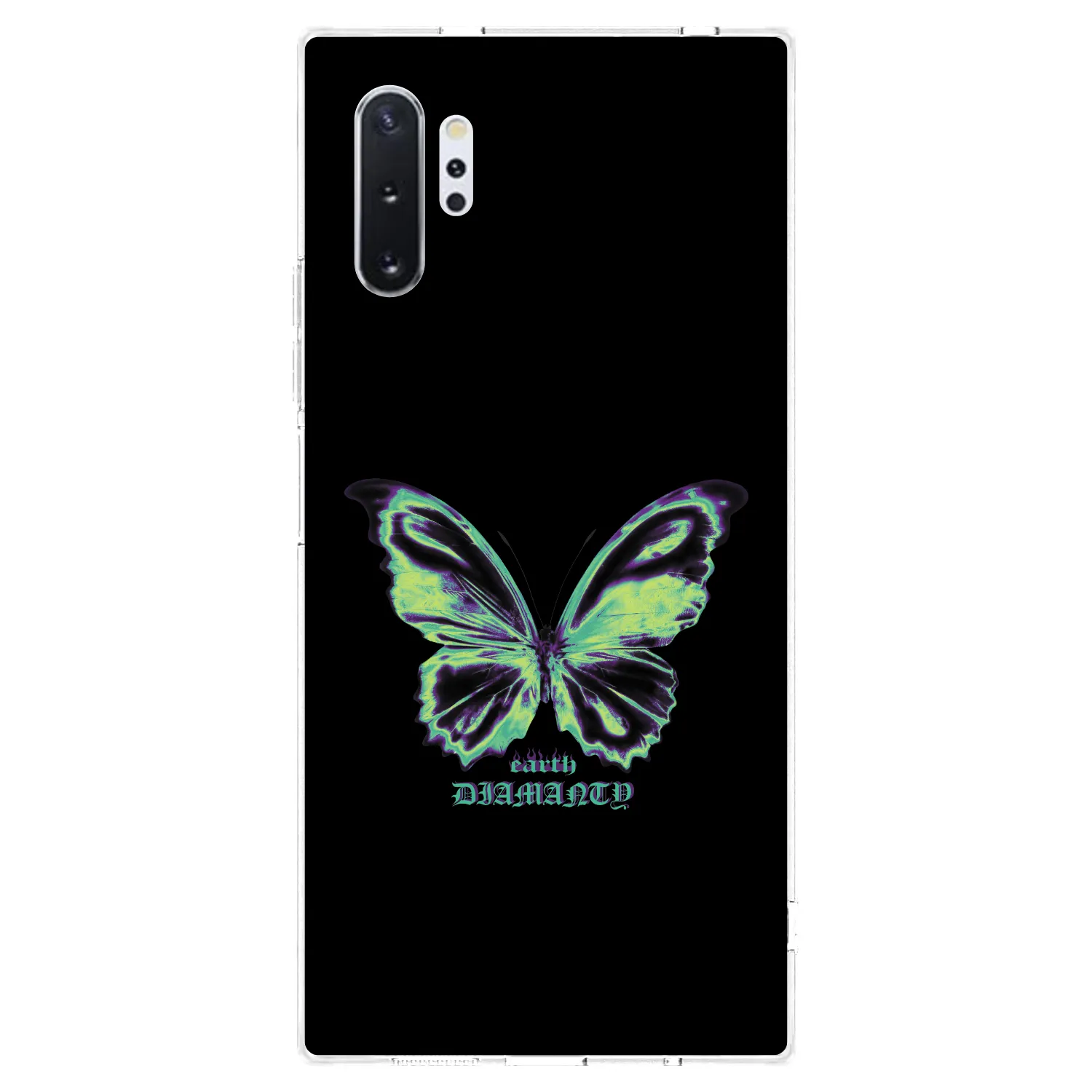 Picasee silikónový prehľadný obal pre Samsung Galaxy Note 10+ N975F - Diamanty Blue
