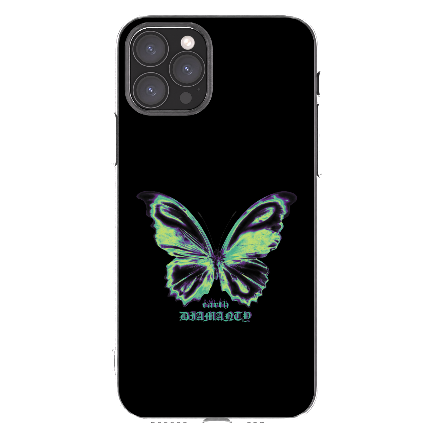 Picasee silikónový prehľadný obal pre Apple iPhone 11 Pro - Diamanty Blue