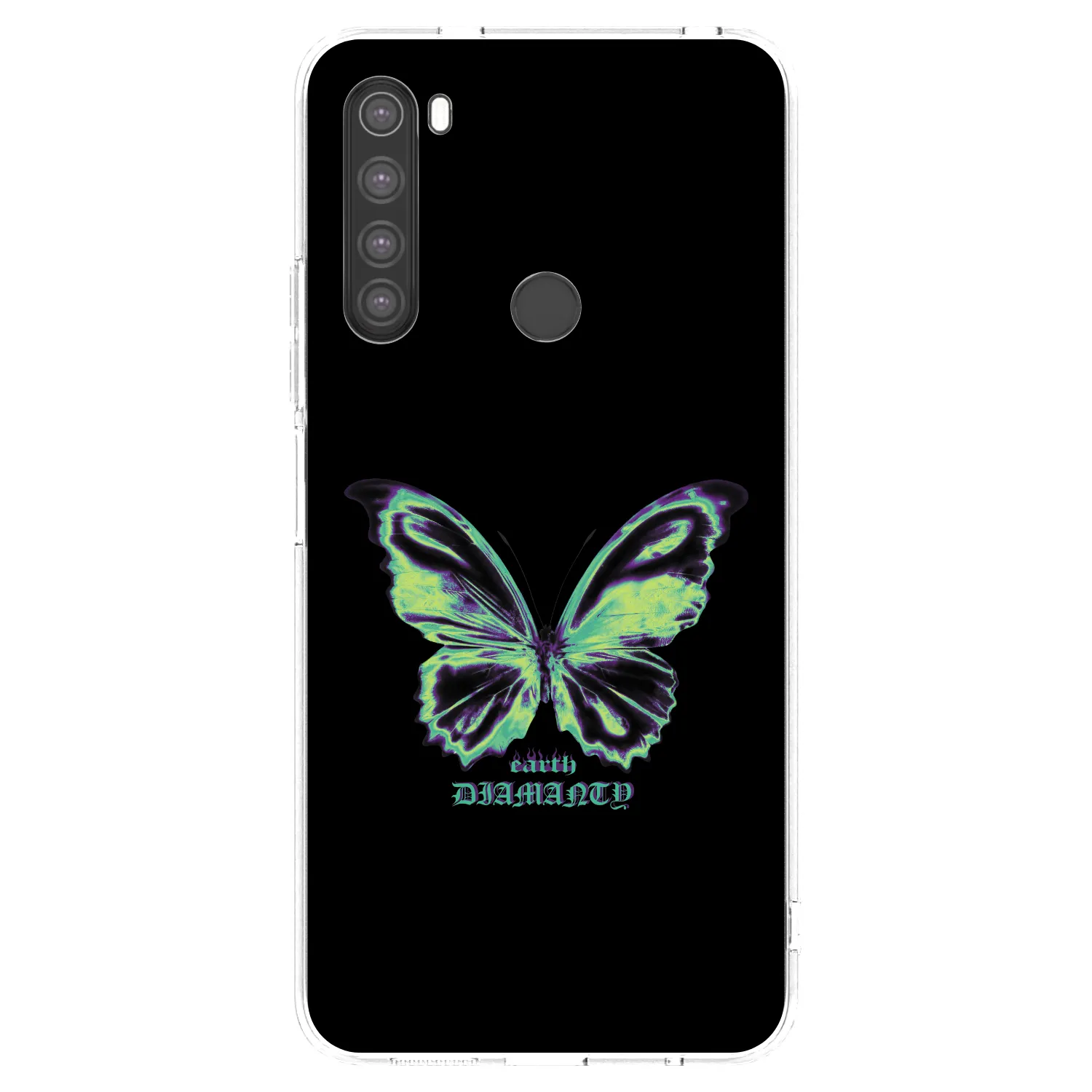 Picasee silikónový prehľadný obal pre Xiaomi Redmi Note 8 - Diamanty Blue