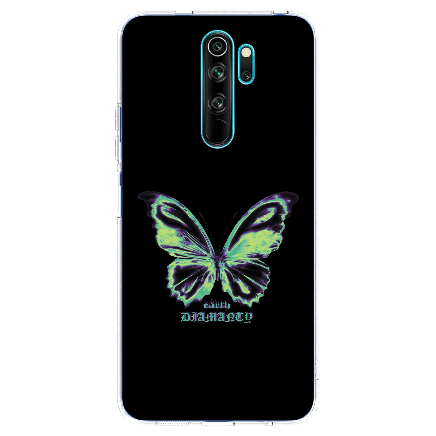 Picasee silikónový prehľadný obal pre Xiaomi Redmi Note 8 Pro - Diamanty Blue