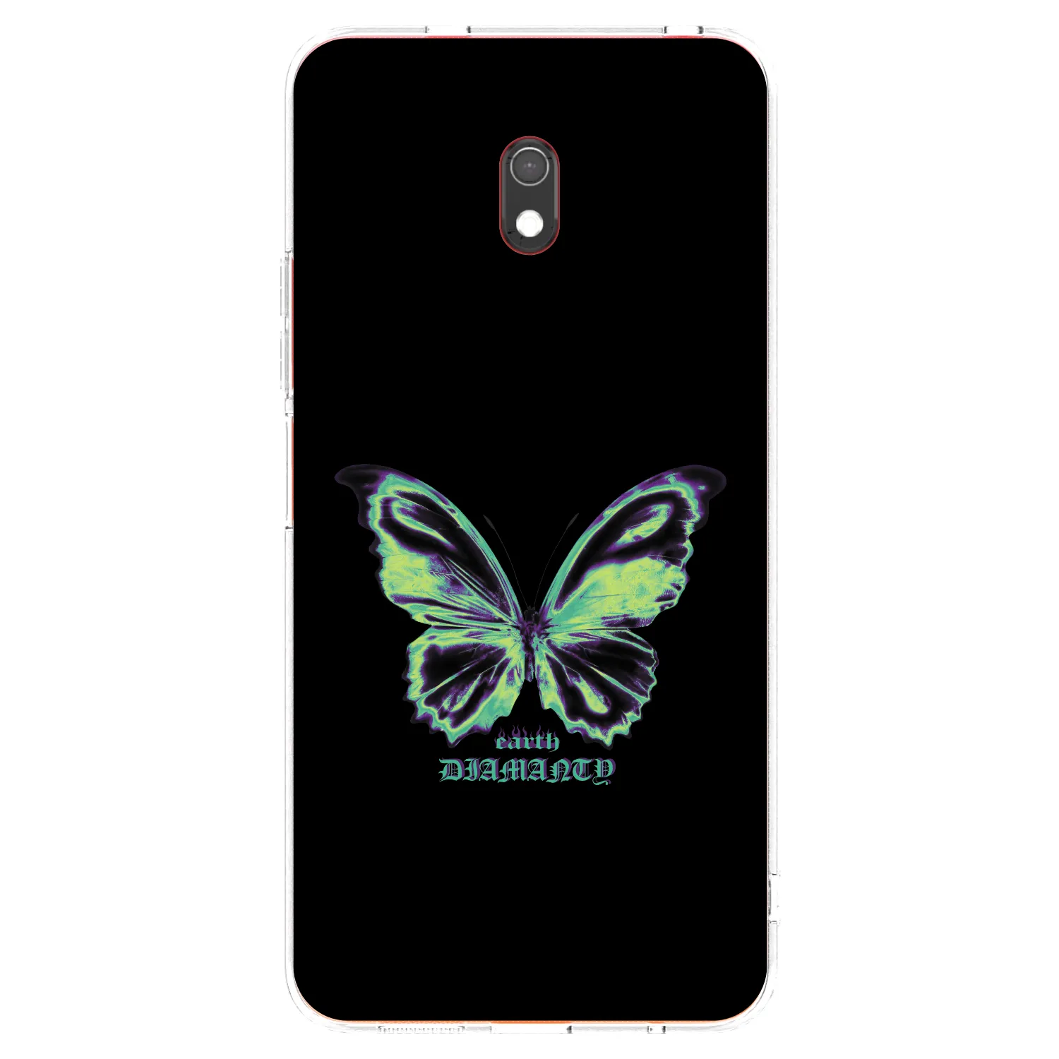 Picasee silikónový prehľadný obal pre Xiaomi Redmi 8A - Diamanty Blue