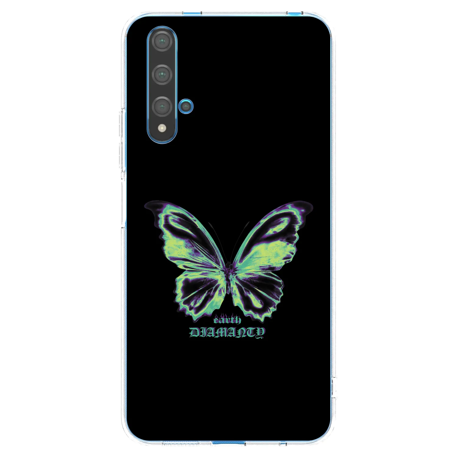 Picasee silikónový prehľadný obal pre Huawei Nova 5T - Diamanty Blue