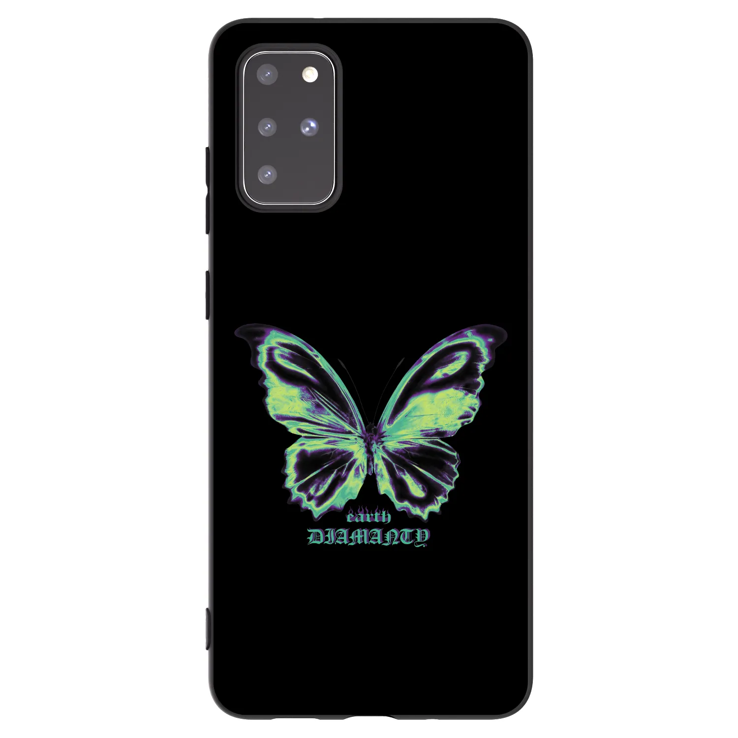 Picasee silikónový čierny obal pre Samsung Galaxy S20+ G985F - Diamanty Blue
