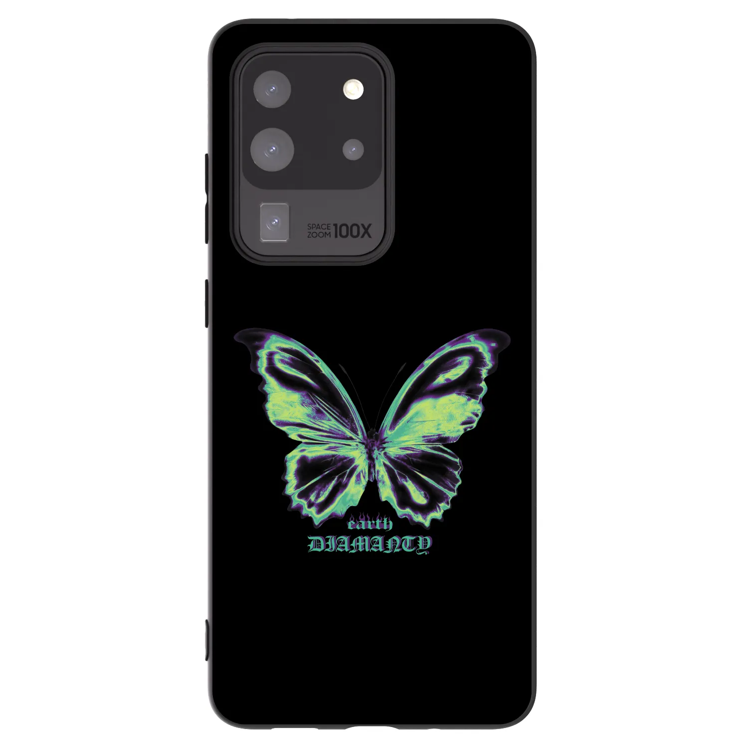 Picasee silikónový čierny obal pre Samsung Galaxy S20 Ultra 5G G988F - Diamanty Blue