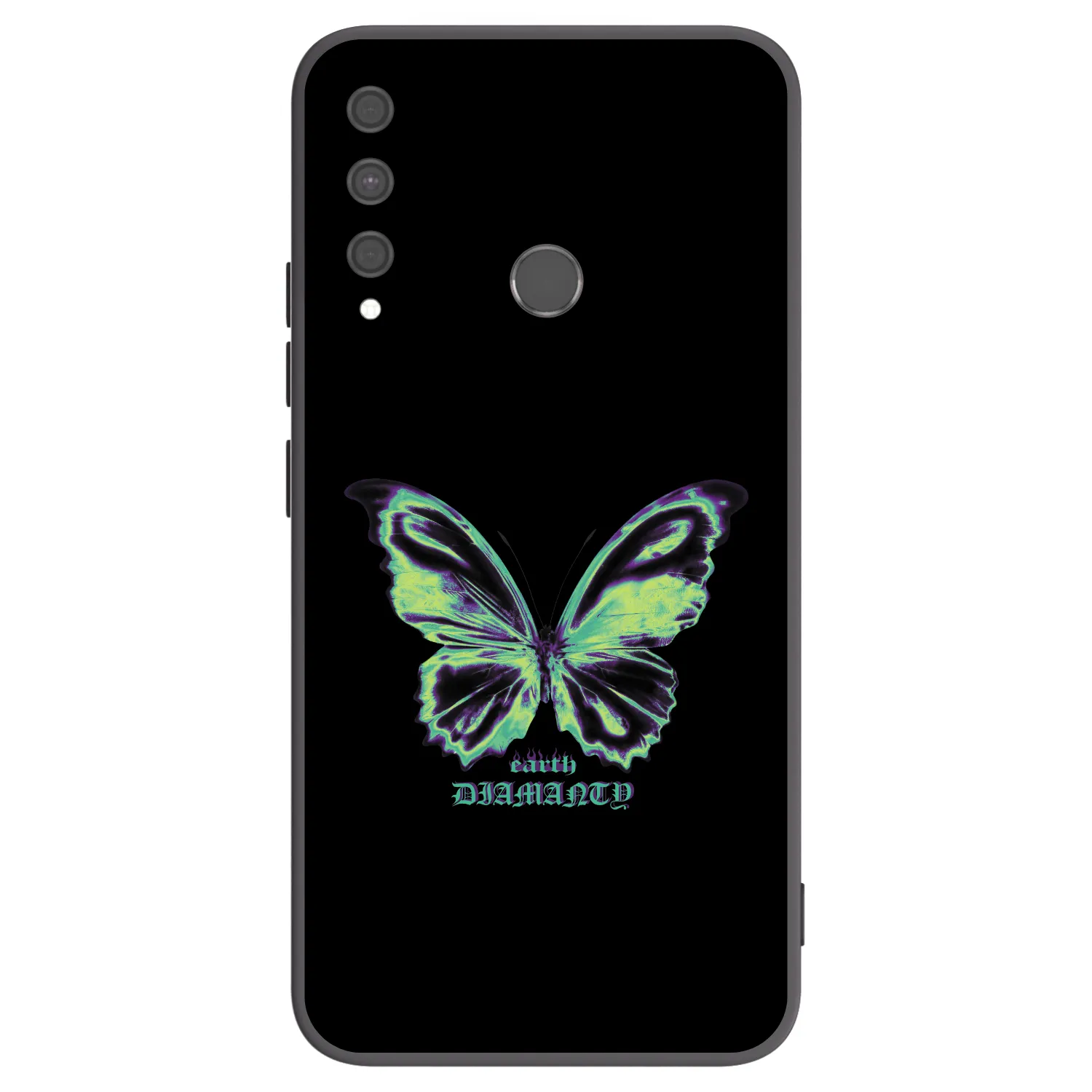 Picasee silikónový čierny obal pre Huawei P40 Lite E - Diamanty Blue